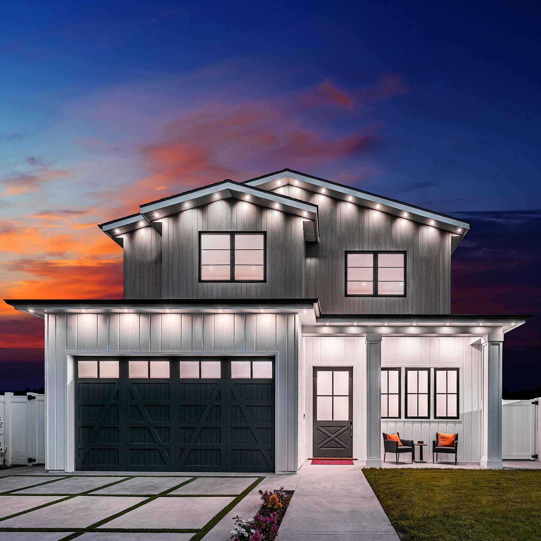 slide 4 of 6, Harbor Breeze 50-ft Plug-in White Indoor/Outdoor String Light with Color changing -Light LED Novelty Bulbs with Remote, 1 ct