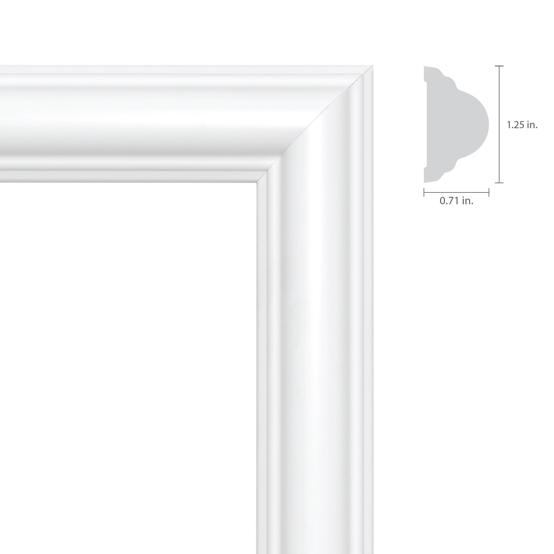 slide 4 of 6, BUILD and BATTEN Full Wall Panel 20-in x 24-in Finished Polystyrene Preassembled Picture Frame Moulding, 1 ct