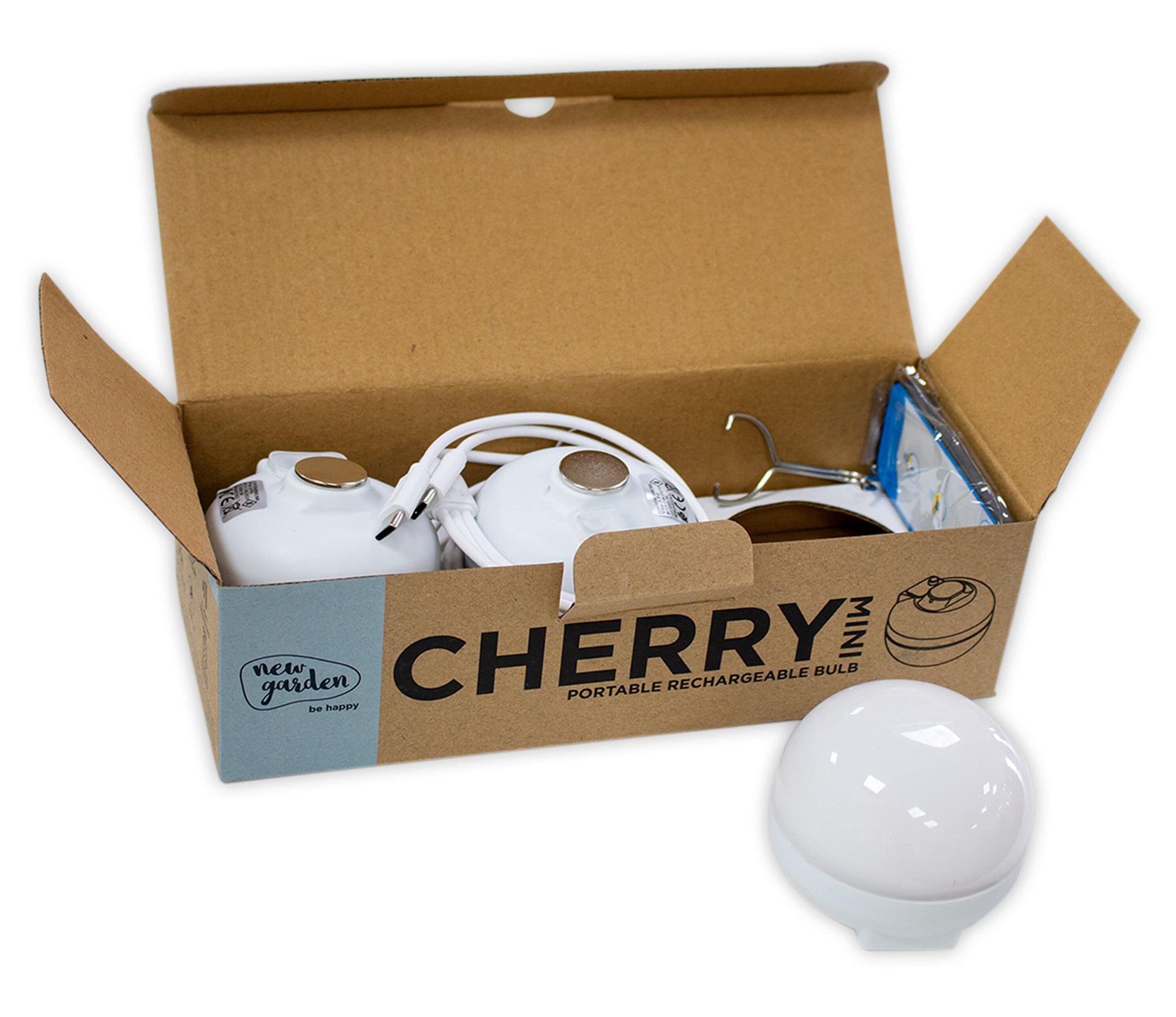 slide 5 of 6, Newgarden 2.4-in H White Battery-operated Integrated LED Outdoor Wall Light, 1 ct