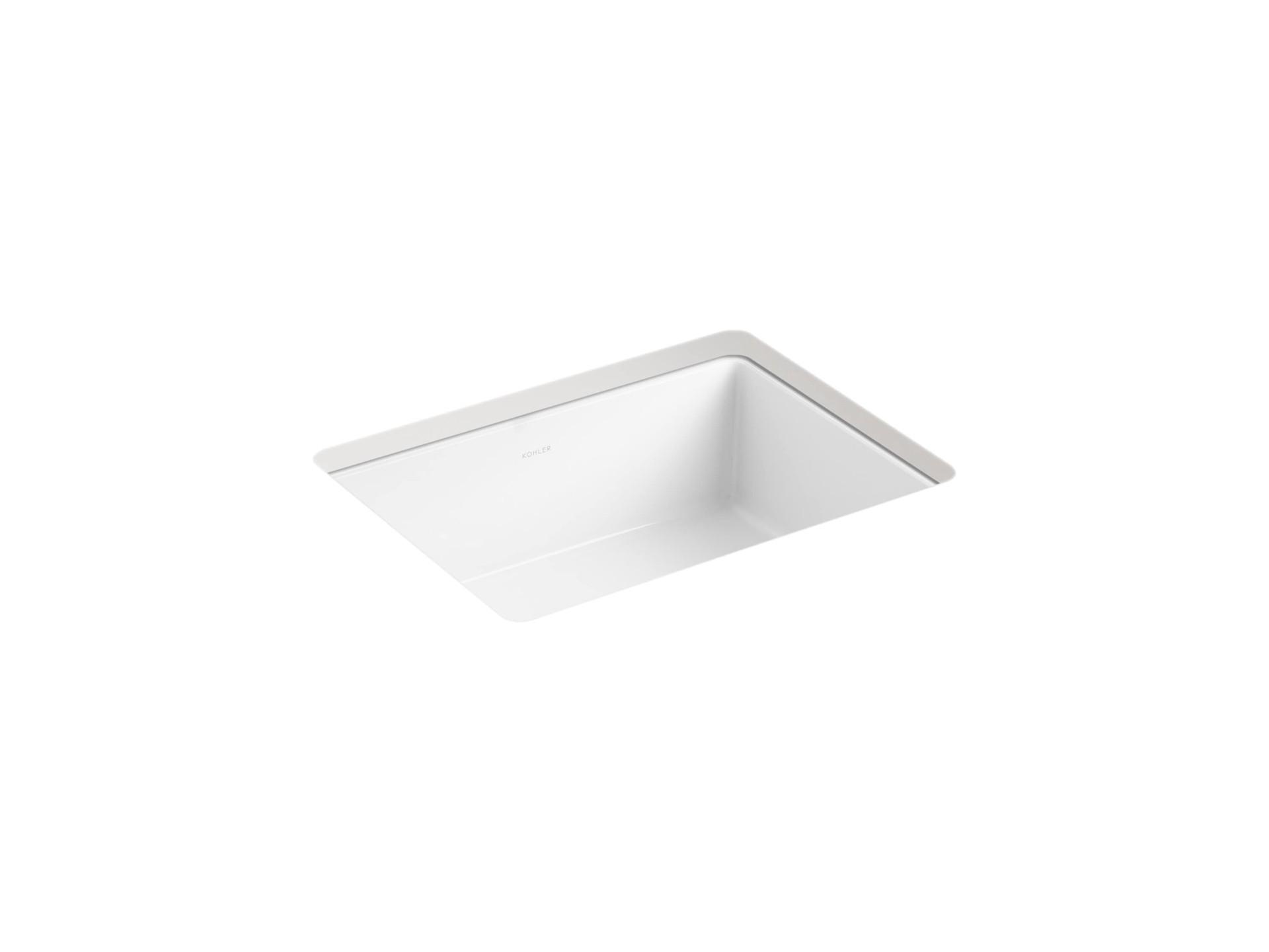 slide 1 of 6, KOHLER Avail Vitreous China 13.57-in Undermount Rectangular Transitional White Bathroom Sink, 1 ct