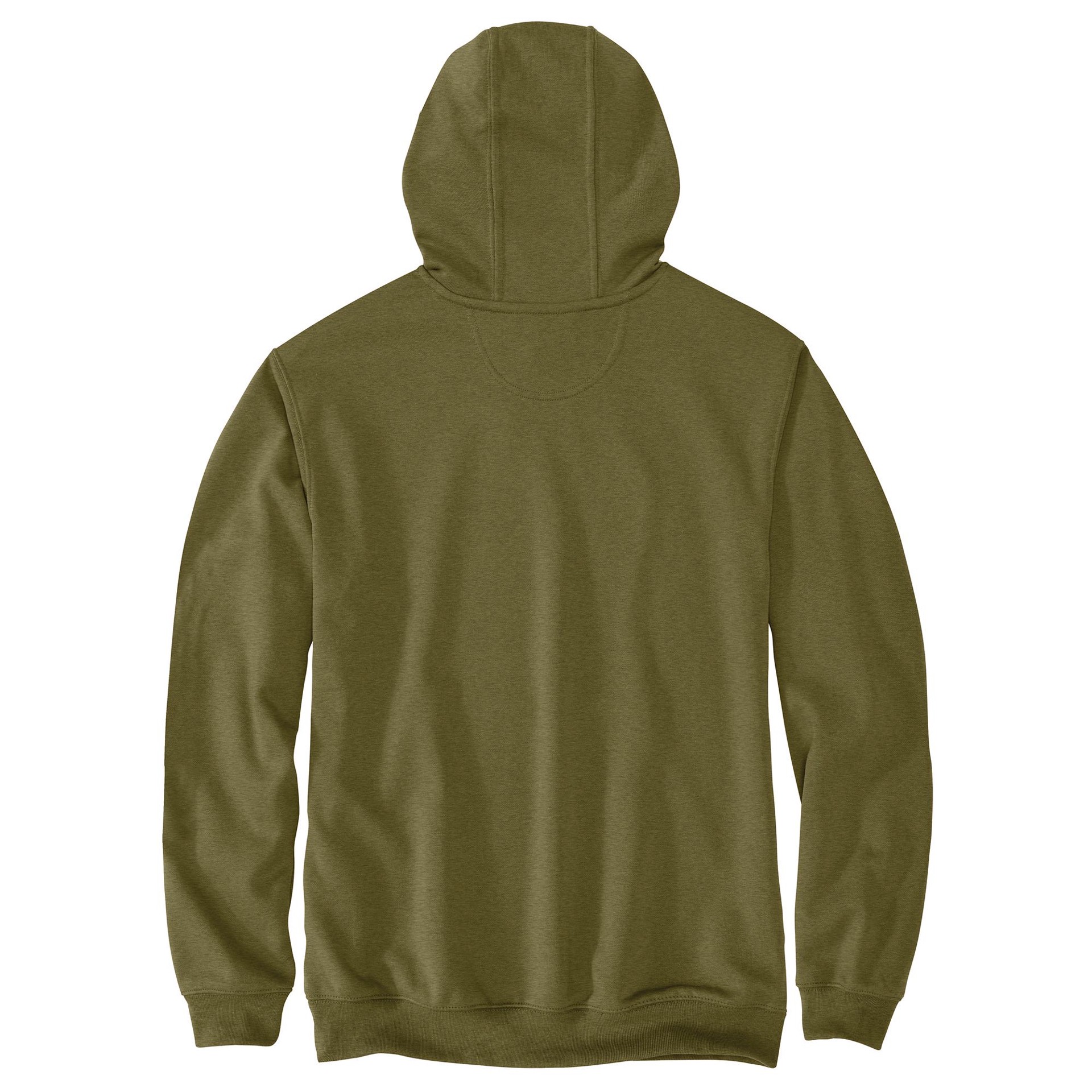 slide 2 of 4, Carhartt Men's Green Medium weight Fleece Long sleeve Solid Hoodie ( Medium ), 1 ct