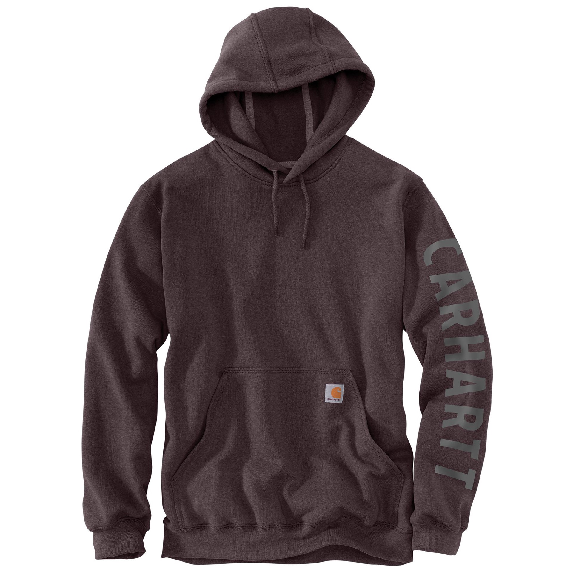 slide 2 of 4, Carhartt Men's Black Medium weight Fleece Long sleeve Graphic Hoodie ( 2XL ), 1 ct