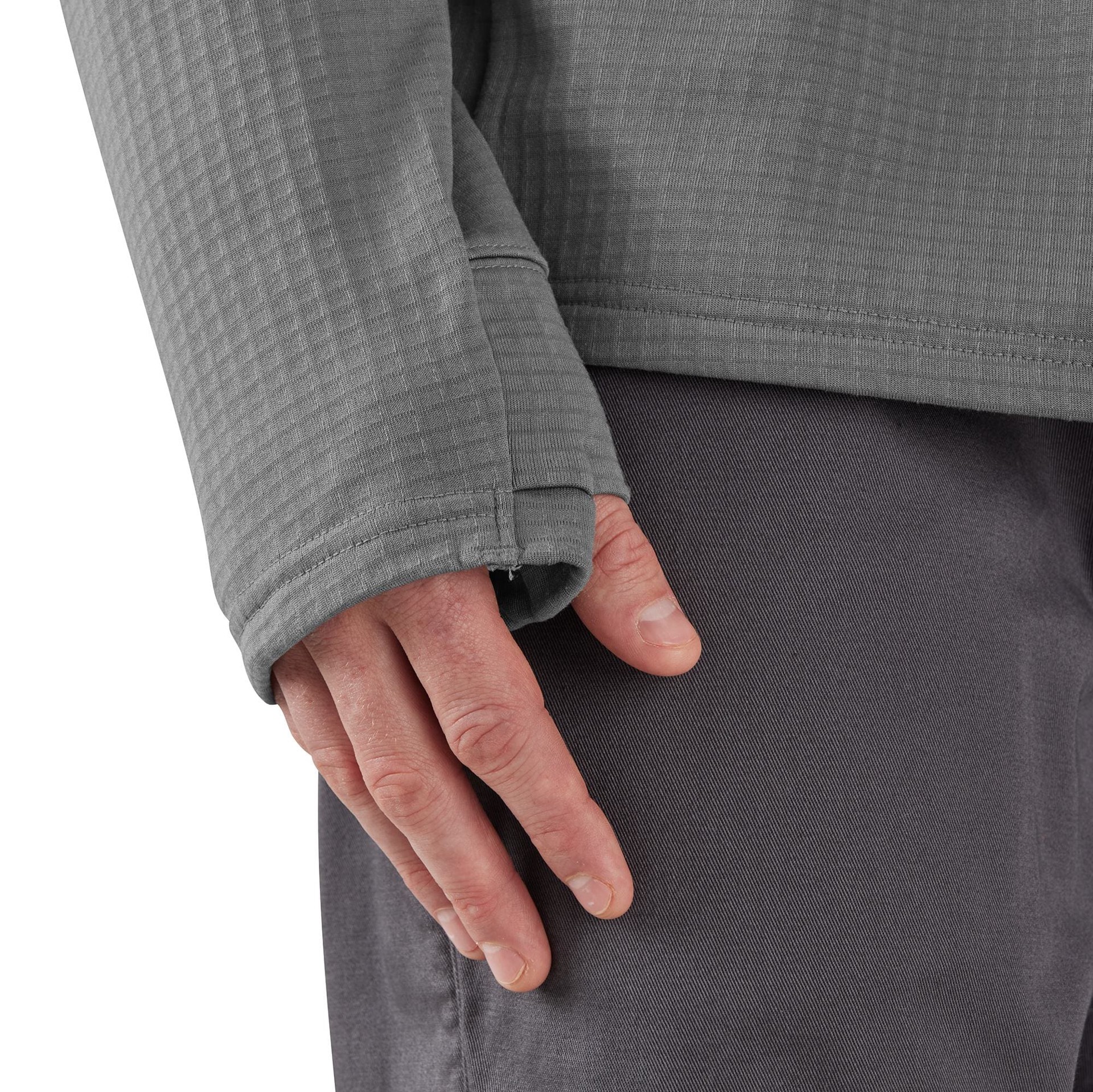 slide 4 of 5, Carhartt Men's Gray Light weight Fleece Long sleeve T-shirt ( Medium ), 1 ct