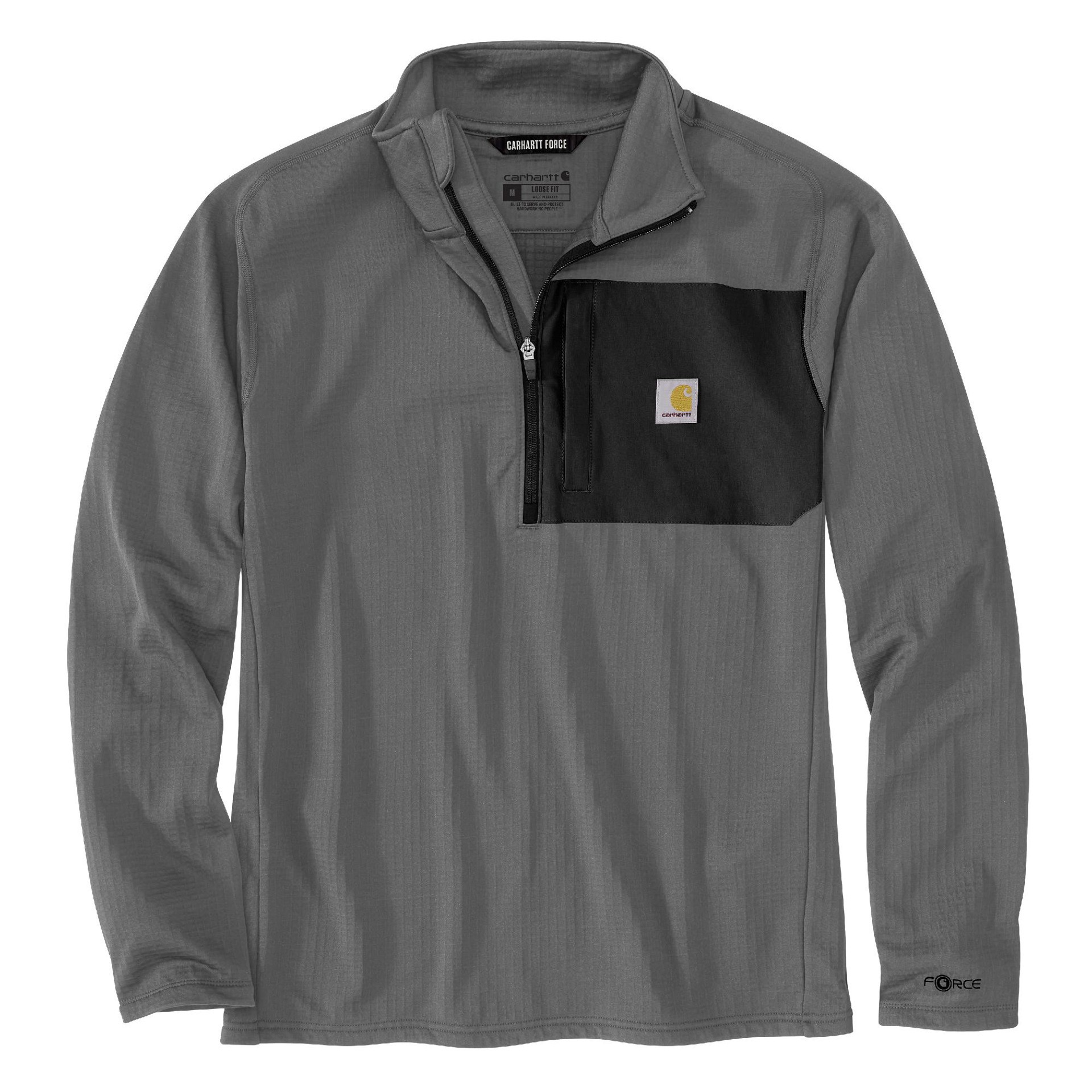 slide 5 of 5, Carhartt Men's Gray Light weight Fleece Long sleeve T-shirt ( Medium ), 1 ct