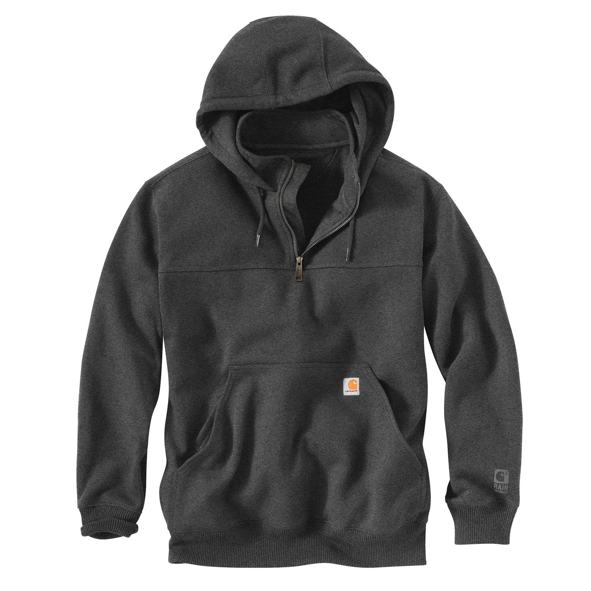 slide 2 of 5, Carhartt Men's Gray Heavy weight Fleece Long sleeve Solid Hoodie ( 2XL ), 1 ct