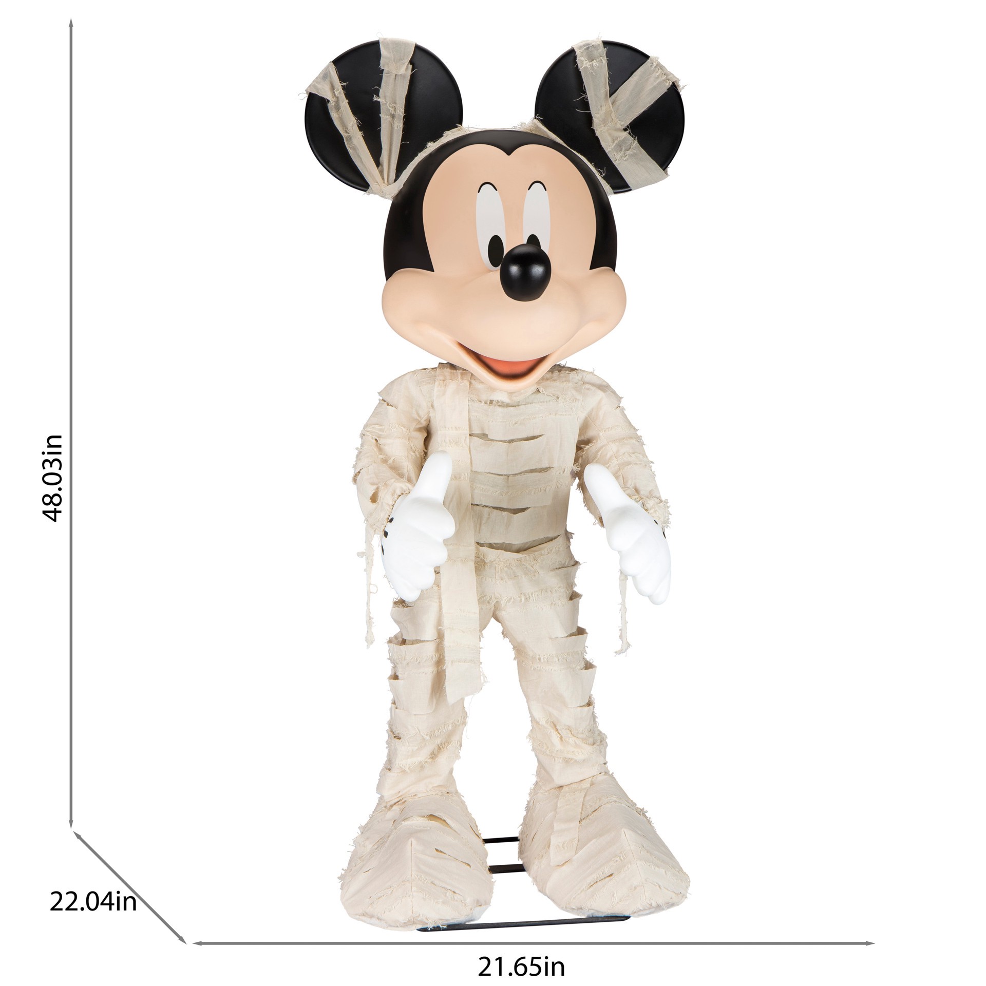 slide 4 of 6, Disney 4-ft Mickey Mouse Mummy Motion Activated Animatronic, 1 ct