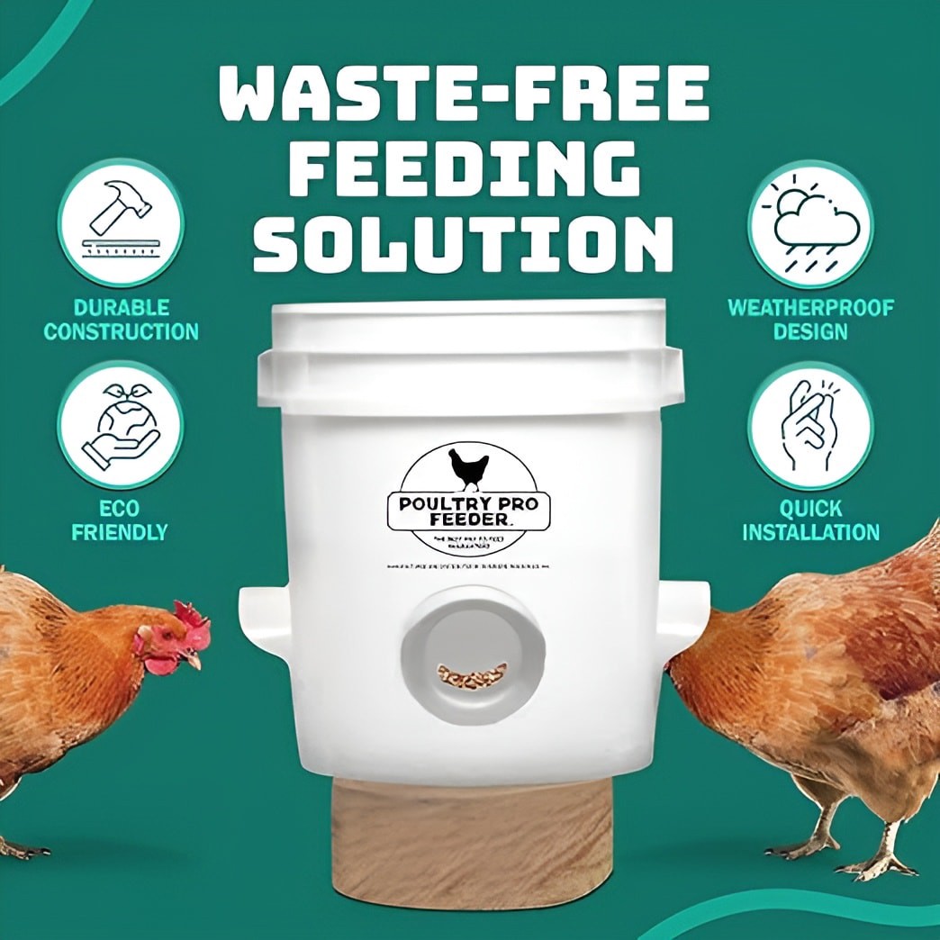 slide 5 of 6, Riverbend Resources 100 Pound(s) White Plastic Gravity feeder, 1 ct