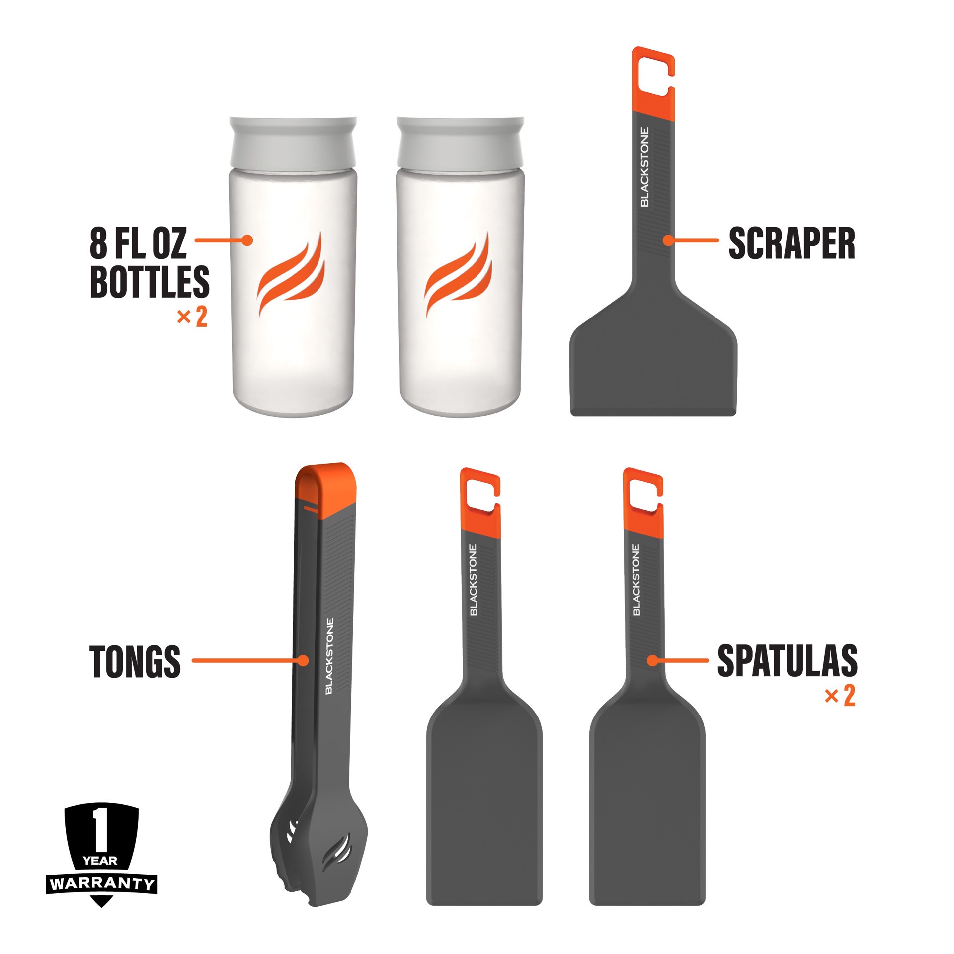 slide 3 of 6, Blackstone Camping Griddle Tool Kit 6 -Piece Plastic Tool set 6 -Piece Plastic Tool set, 1 ct