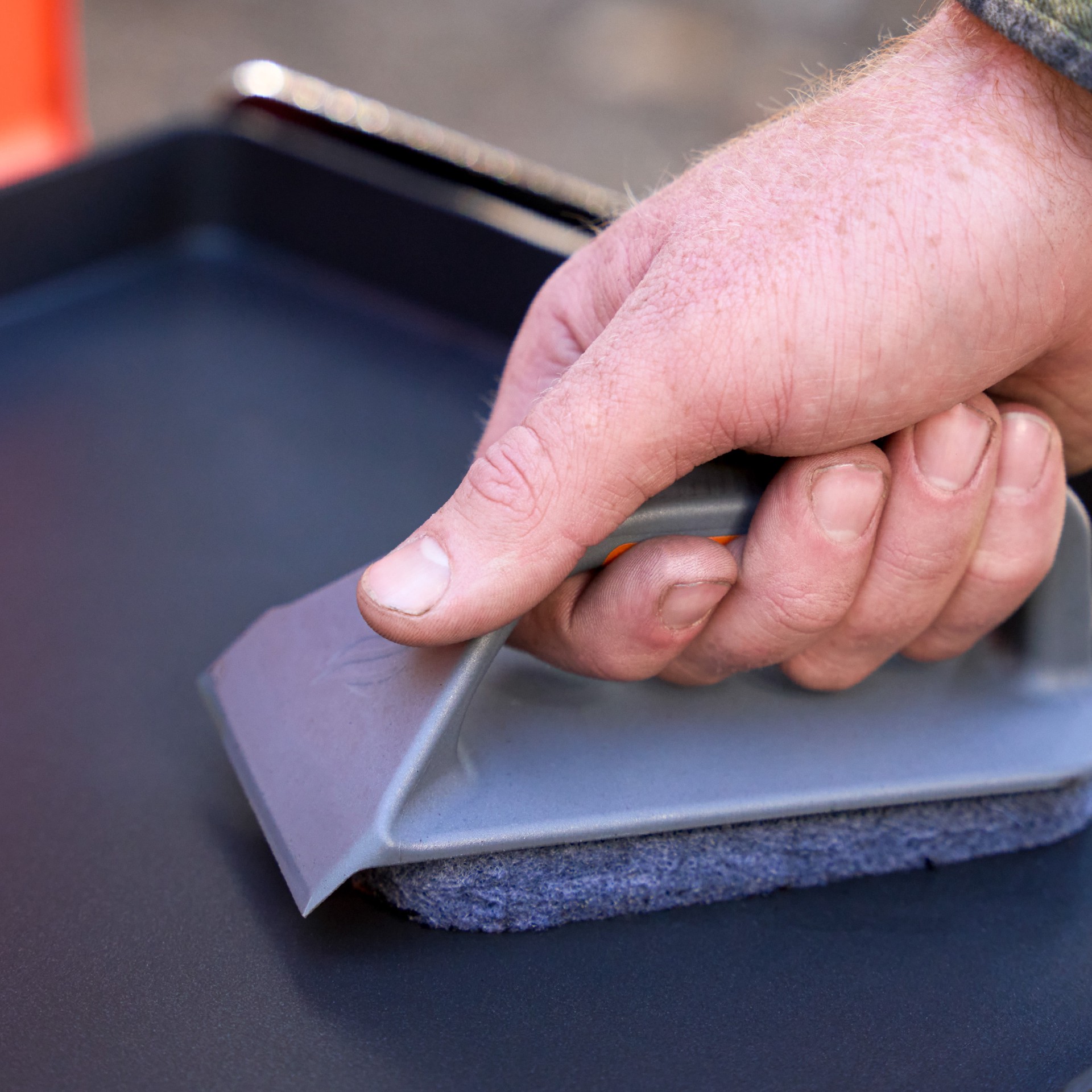 slide 2 of 6, Blackstone Coated Griddle Top Scrub Pads Polyester Grill Scouring Pad 5-in, 1 ct