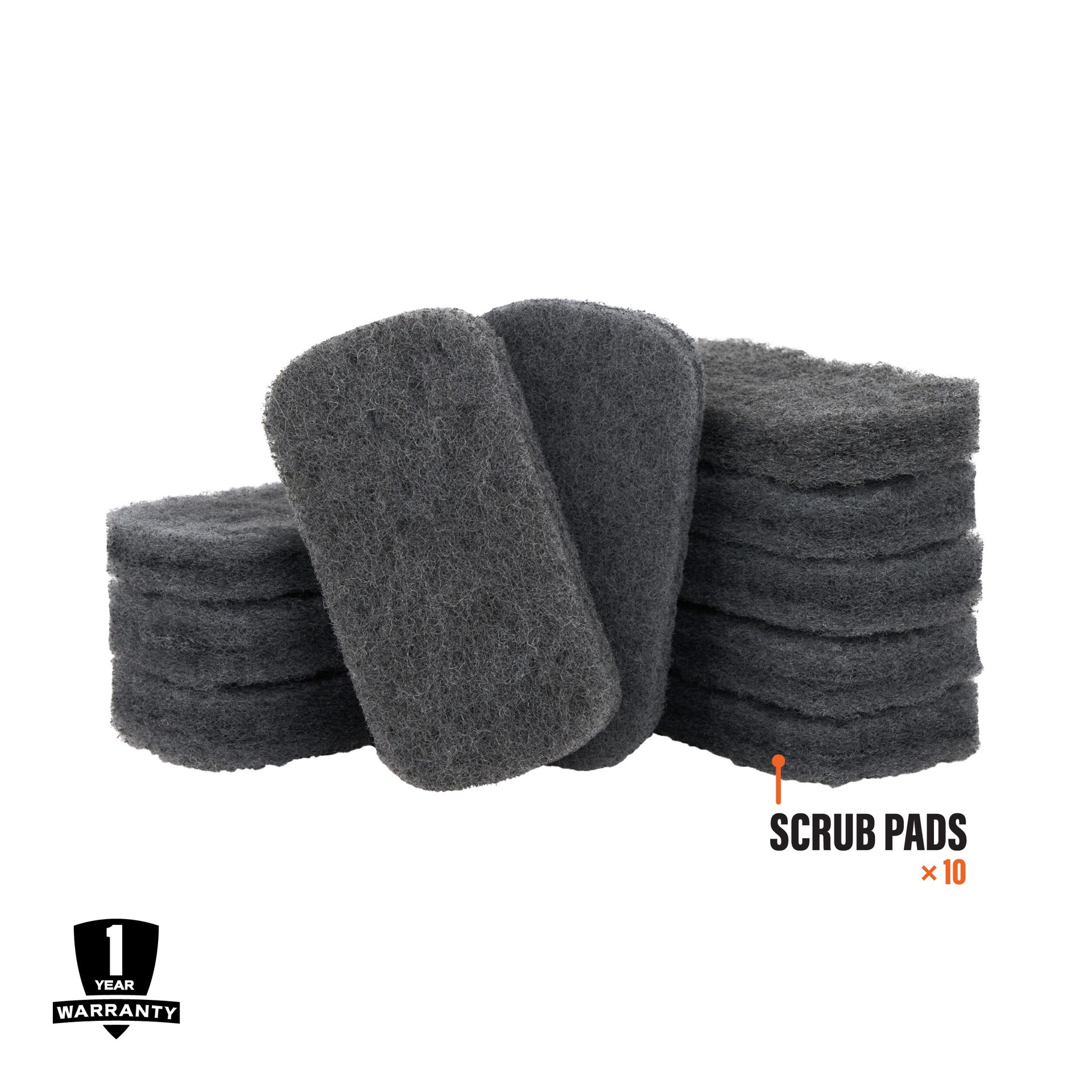 slide 3 of 6, Blackstone Coated Griddle Top Scrub Pads Polyester Grill Scouring Pad 5-in, 1 ct
