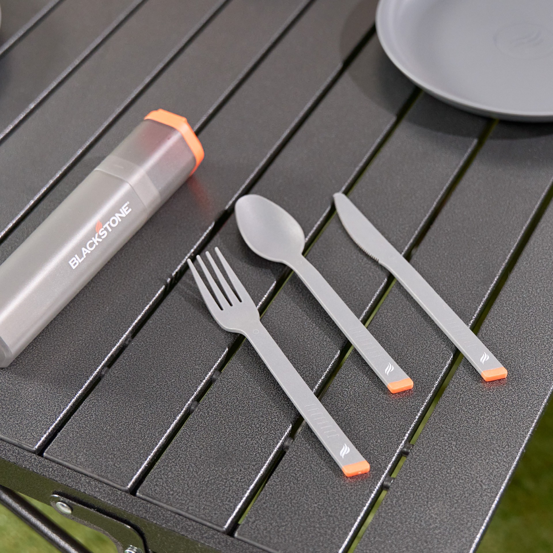 slide 2 of 6, Blackstone Camping Utensils Set 16 -Piece Plastic Utensil rest with cover, 1 ct