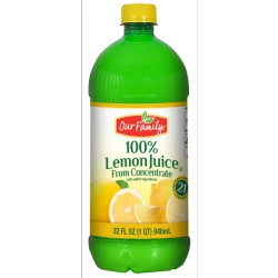 Our Family Juice Lemon - 32 oz