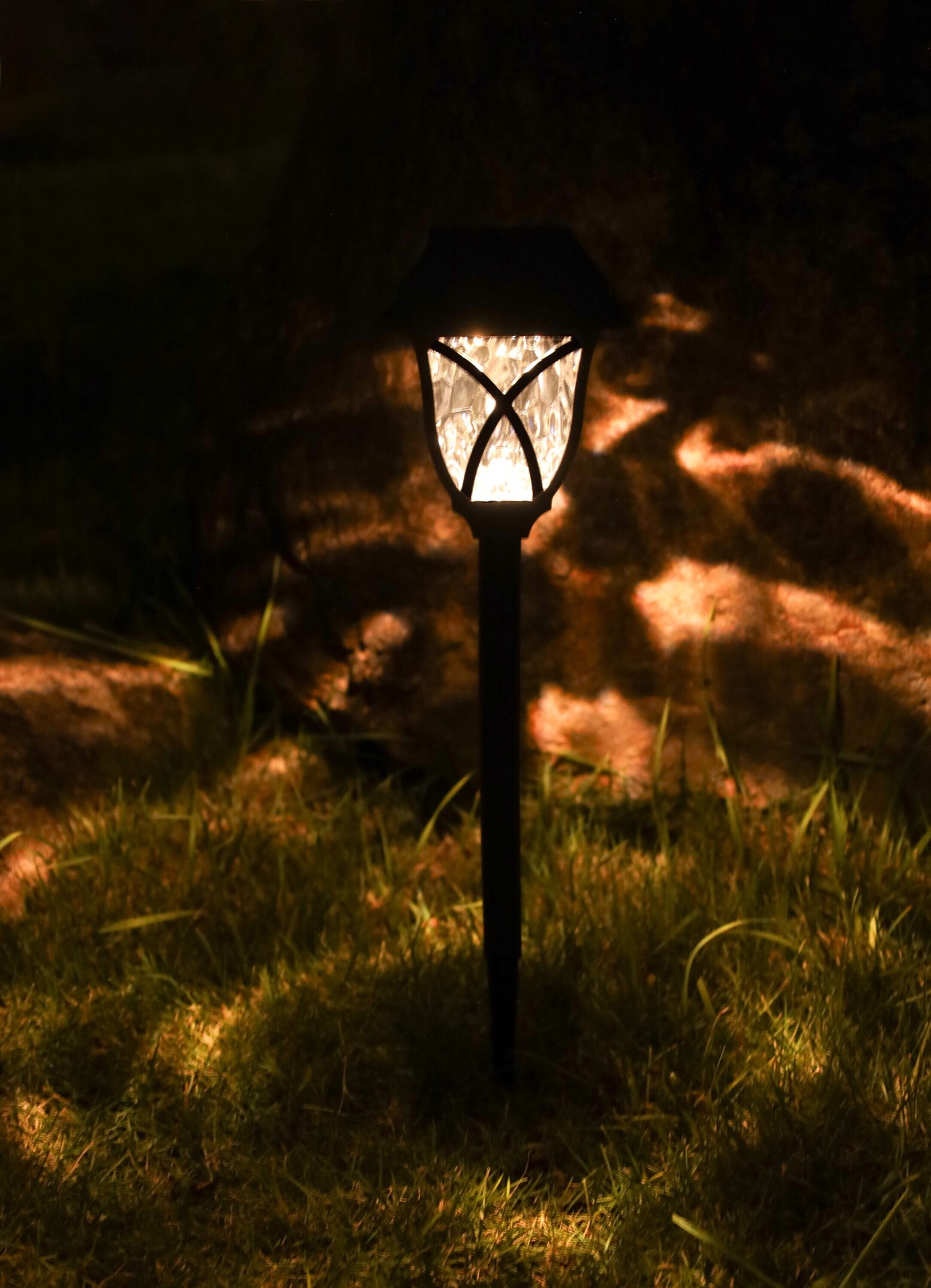 slide 2 of 6, Harbor Breeze 10LM Solar Path light 10 -Lumens 0.01 -Watt Black Solar LED Outdoor Path Light ( 3000-K ), 1 ct