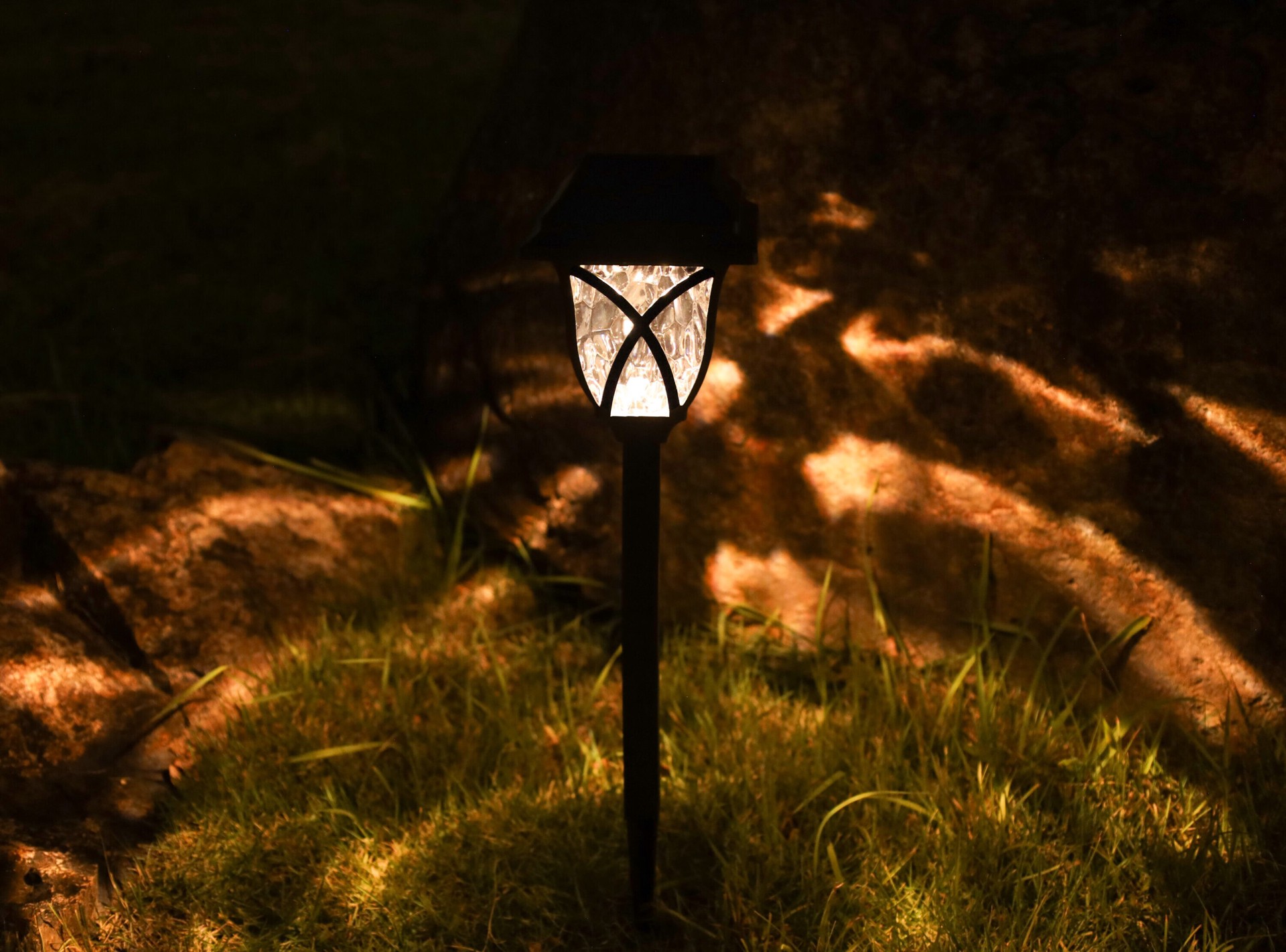 slide 3 of 6, Harbor Breeze 10LM Solar Path light 10 -Lumens 0.01 -Watt Black Solar LED Outdoor Path Light ( 3000-K ), 1 ct
