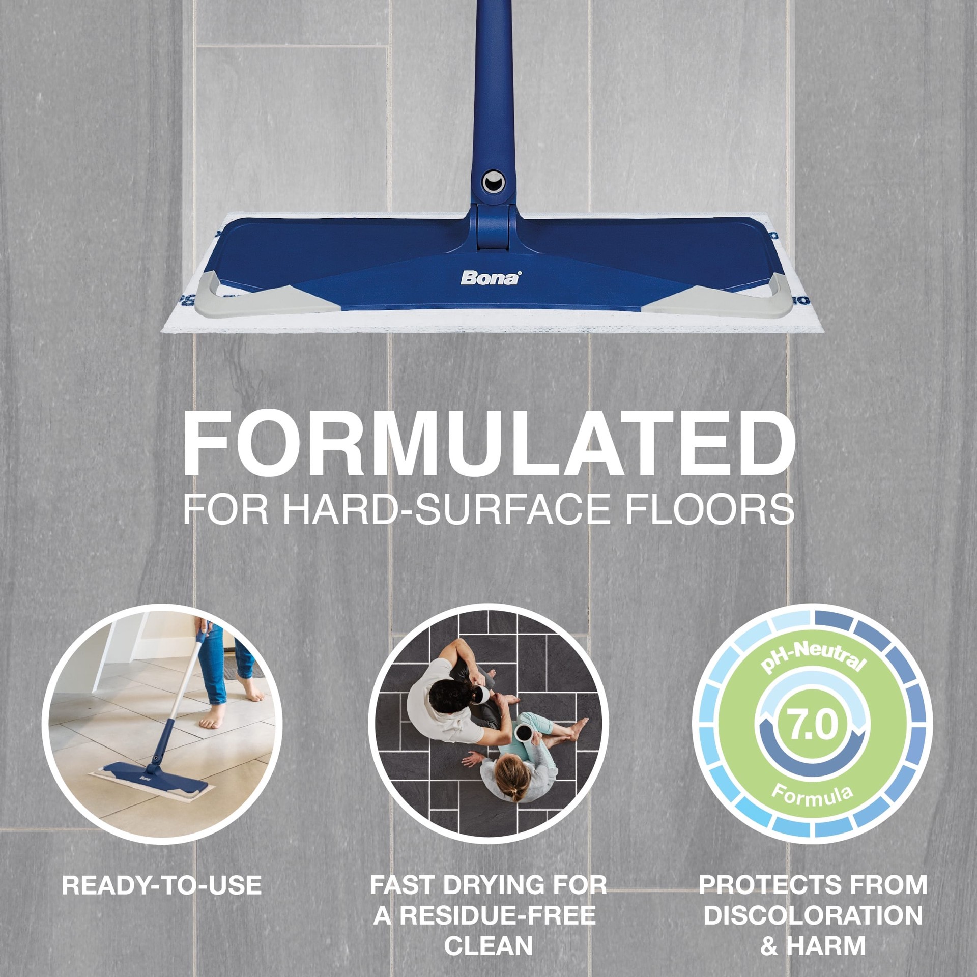 slide 2 of 6, Bona 12 -Pack Microfiber Mop Pad, 1 ct