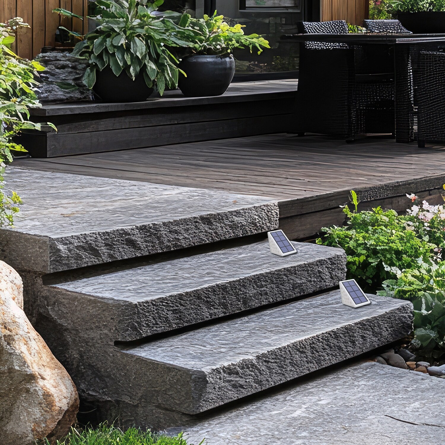 slide 5 of 6, Harbor Breeze 4 -Lumens 0.5 -Watt white Solar LED Outdoor Path Light ( 3000-K ), 1 ct