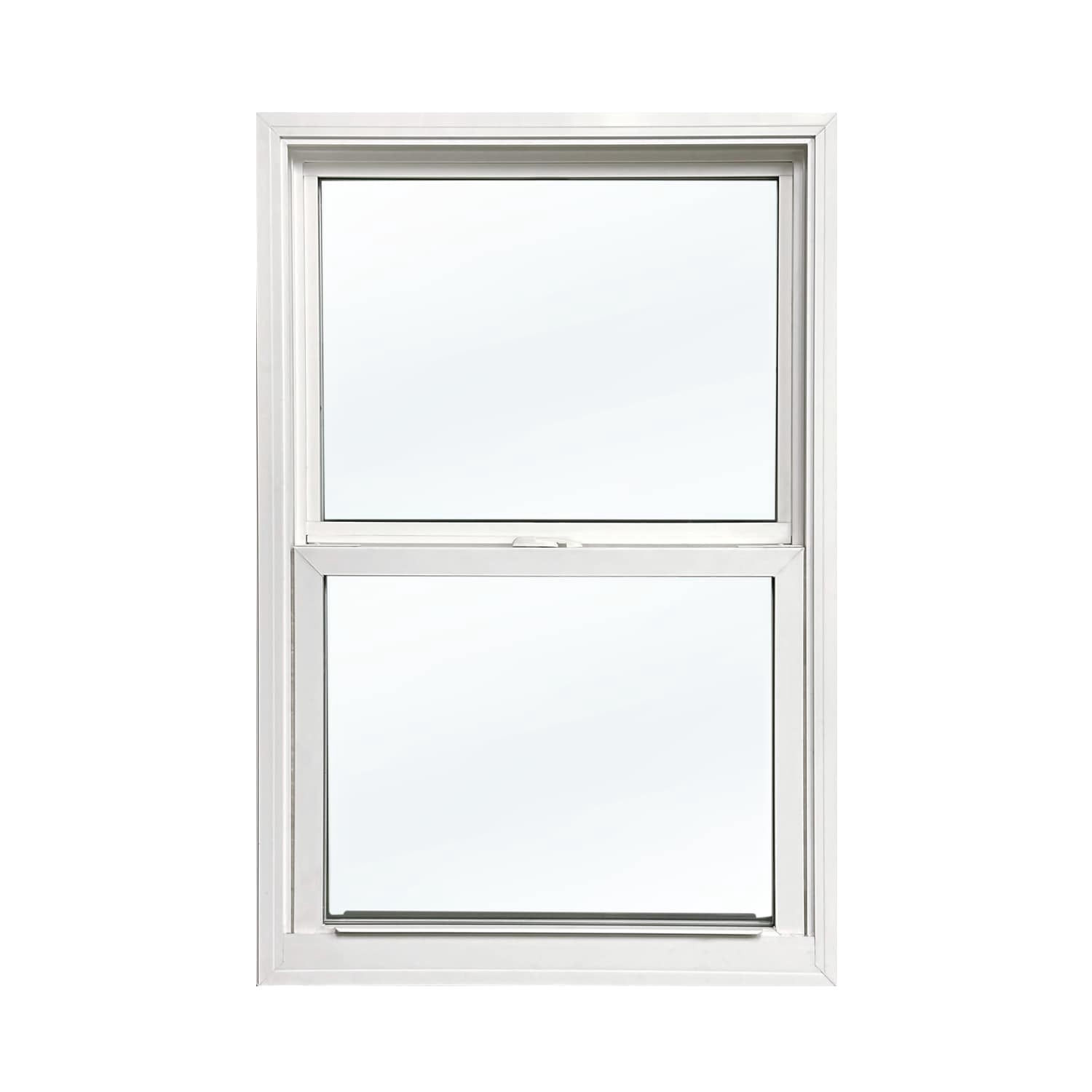 slide 3 of 6, United Window & Door PRO Series 1800 29-3/4-in x 57-1/2-in White Exterior Vinyl Replacement Single Hung Window Low-E argon Double Pane Glass (Half Screen Included), 1 ct