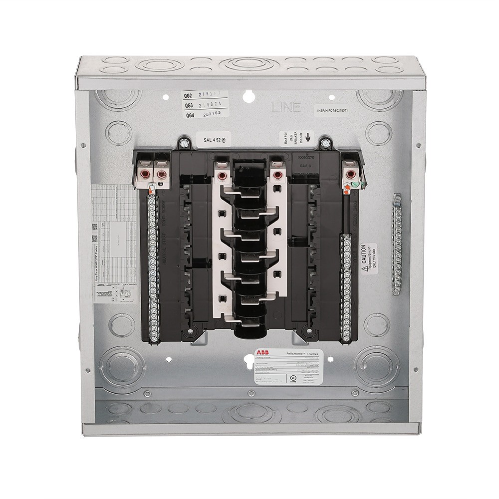 slide 5 of 6, ABB ReliaHome T-Series 125 -Amp 12 -Spaces 24 -Circuit Indoor Convertible Main Lug Load Center, 1 ct