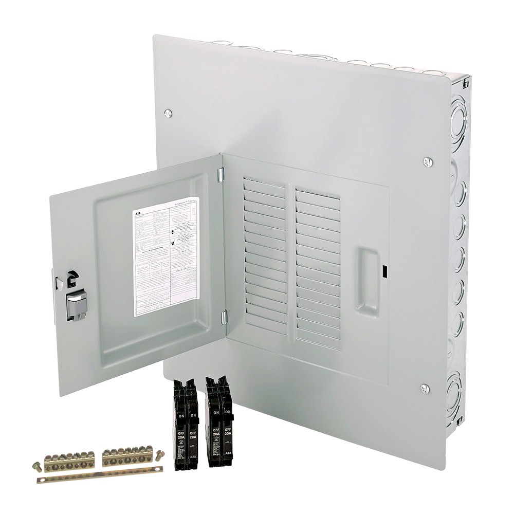 slide 1 of 6, ABB ReliaHome T-Series 125 -Amp 12 -Spaces 24 -Circuit Indoor Convertible Main Lug Load Center, 1 ct