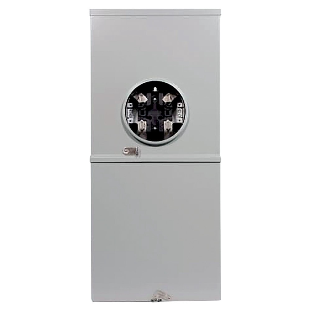 slide 1 of 6, ABB ReliaHome 150 -Amp 4 -Spaces 8 -Circuit Outdoor Main Breaker Meter Combo Load Center, 1 ct