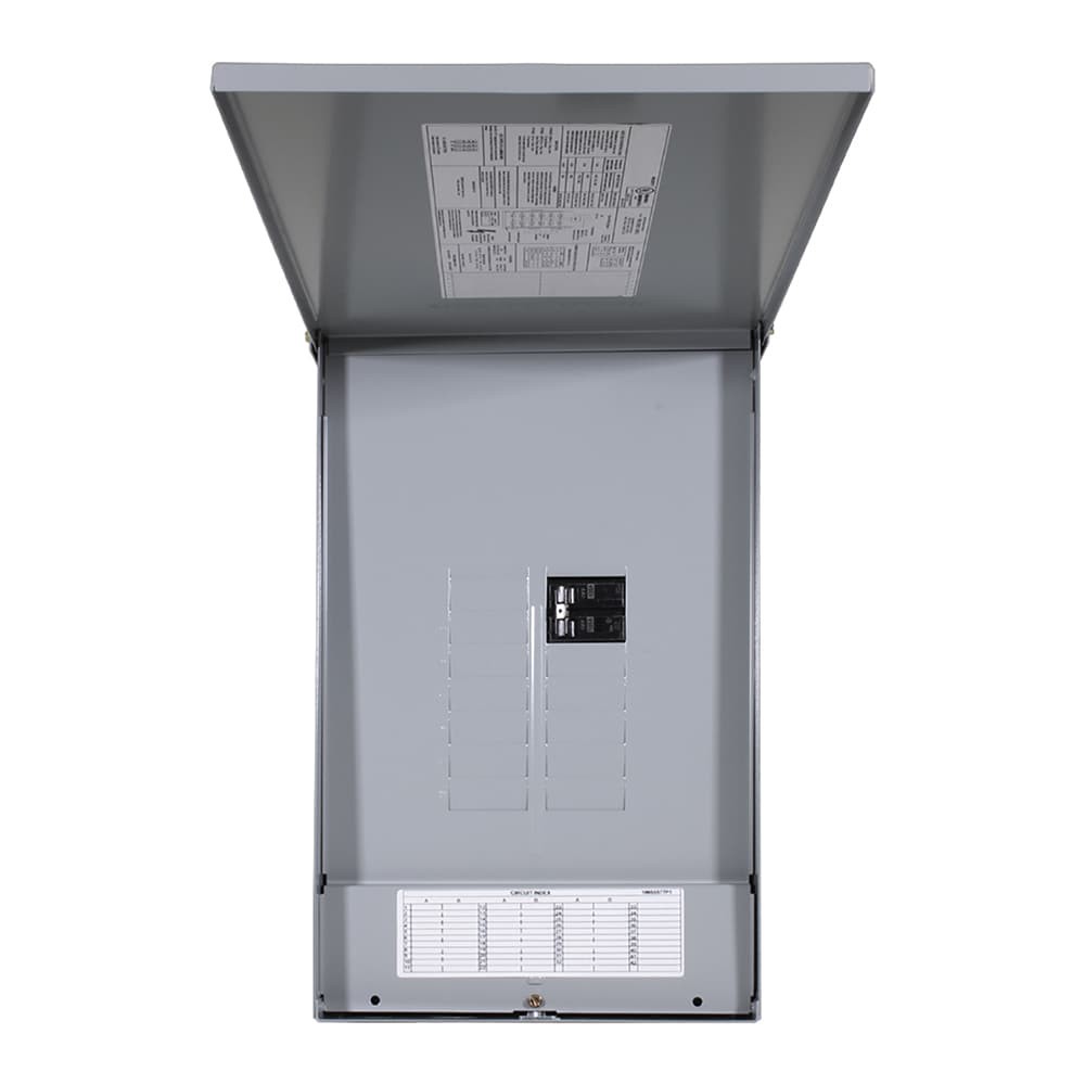 slide 4 of 4, ABB ReliaHome T-Series 125 -Amp 12 -Spaces 24 -Circuit Outdoor Main Breaker Load Center (Value Pack), 1 ct