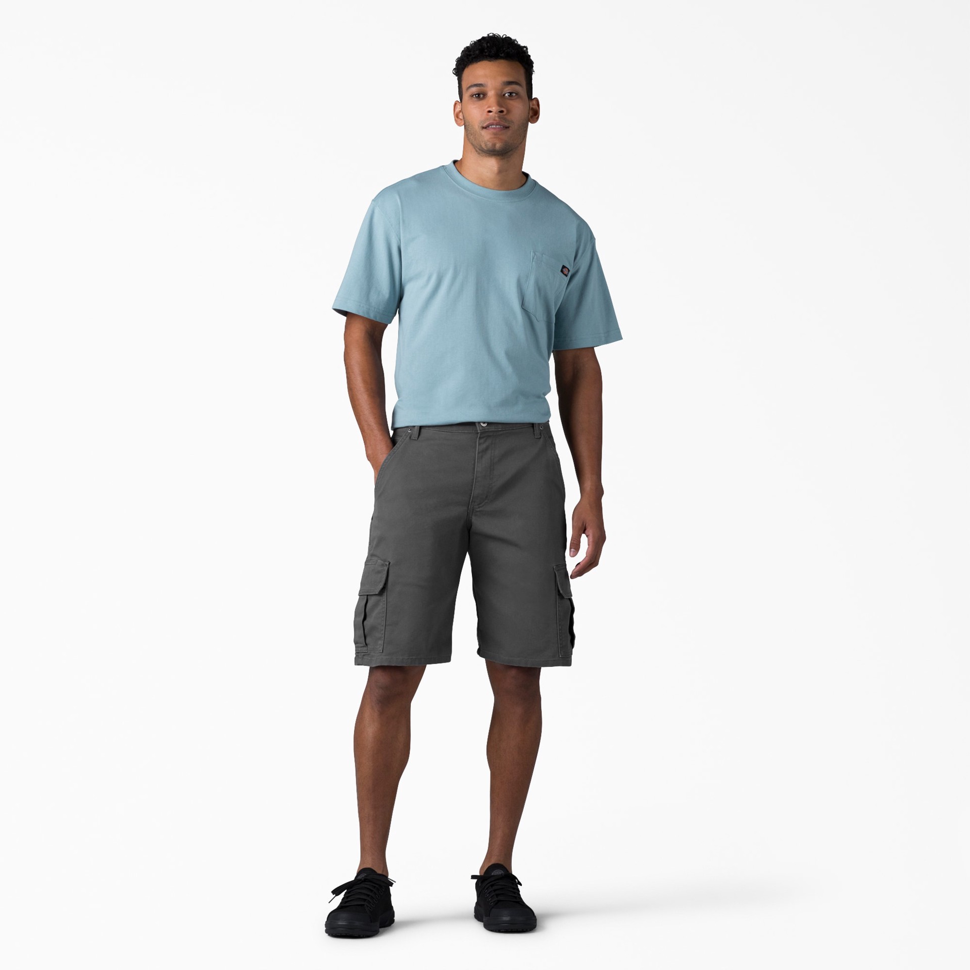 slide 4 of 4, Dickies Men's Gray 11-in Cargo shorts ( Size: 32 ), 1 ct