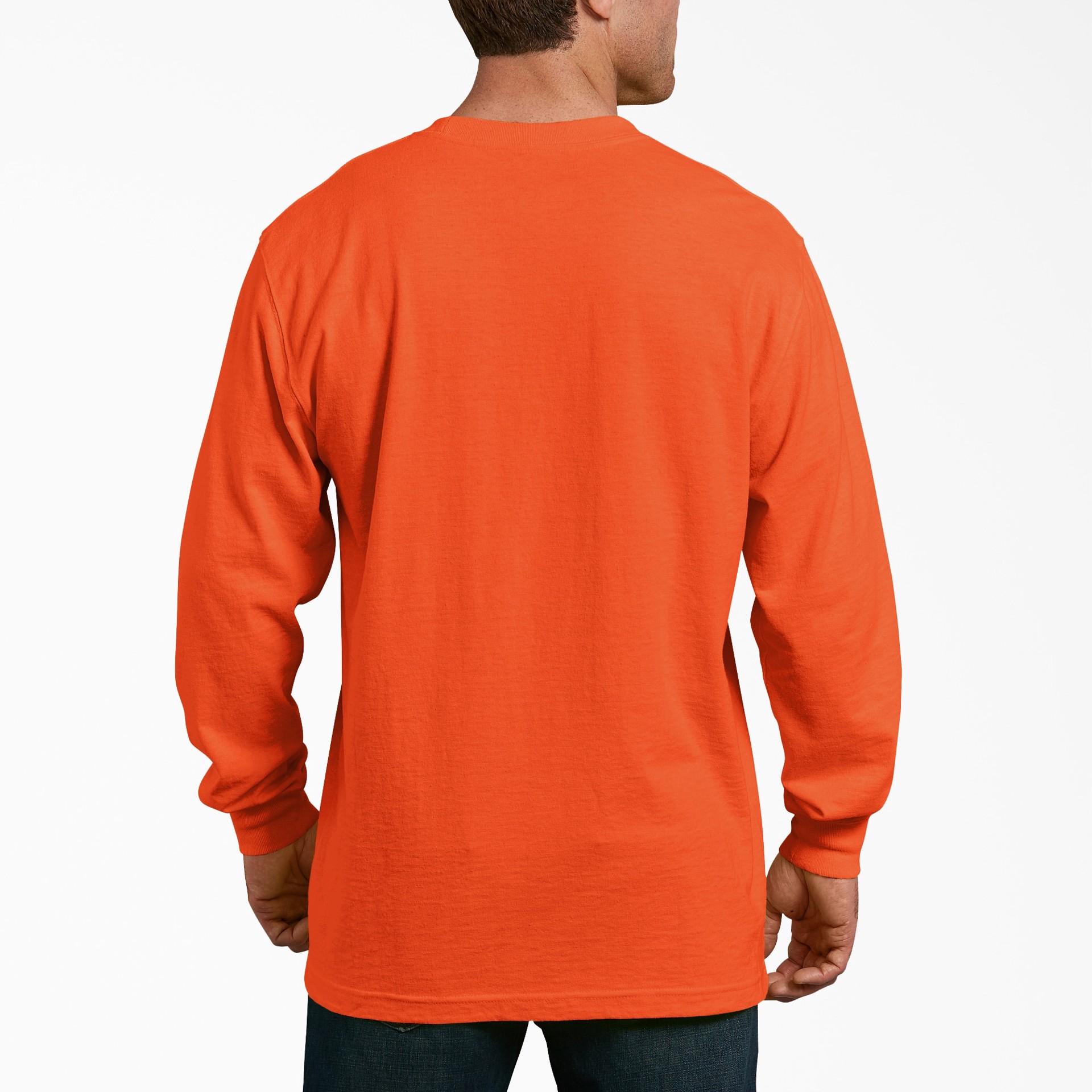 slide 2 of 4, Dickies Men's Orange Heavy weight Long sleeve Solid T-shirt ( XL ), 1 ct