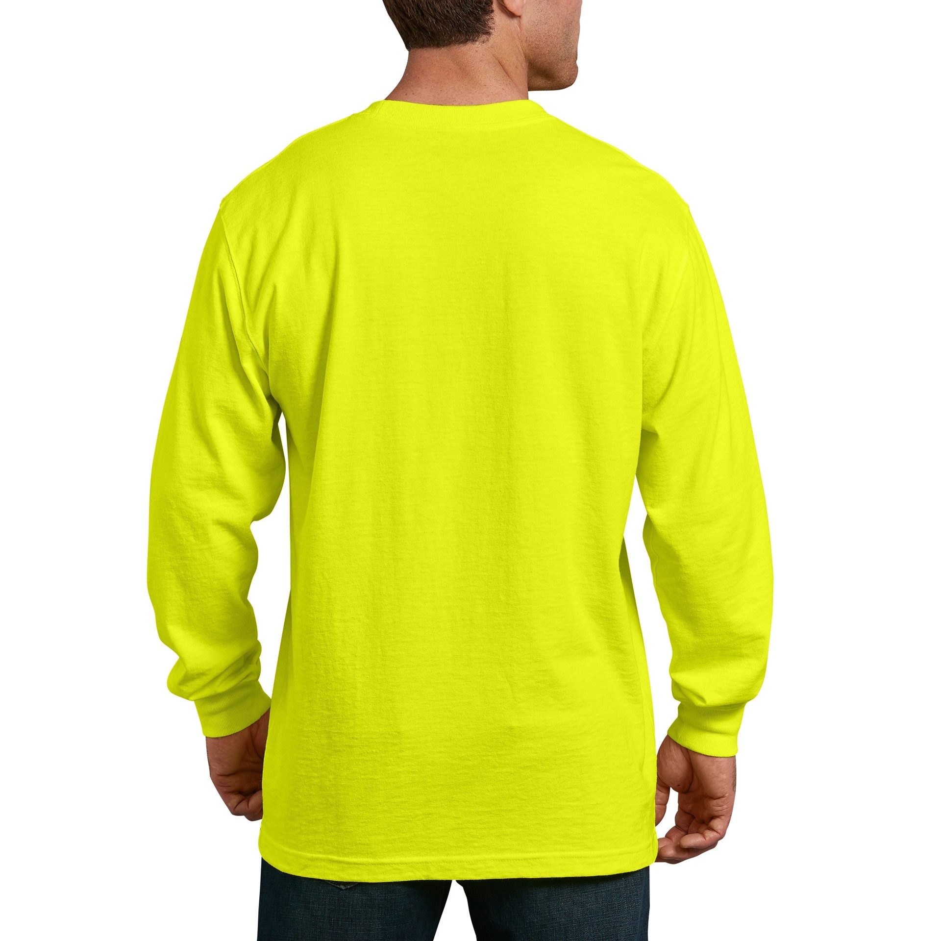 slide 2 of 4, Dickies Men's Yellow Heavy weight Jersey Long sleeve Solid T-shirt ( Large ), 1 ct