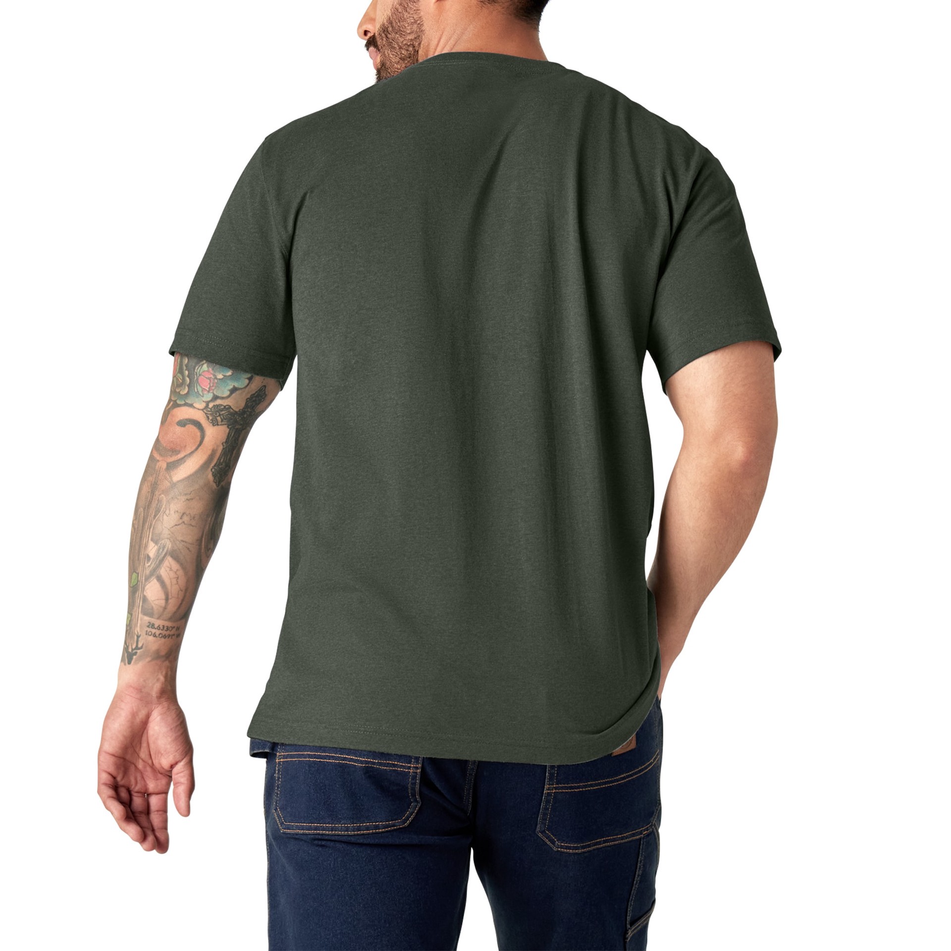 slide 2 of 4, Dickies Men's Gray Short sleeve Solid T-shirt ( 2XL ), 1 ct