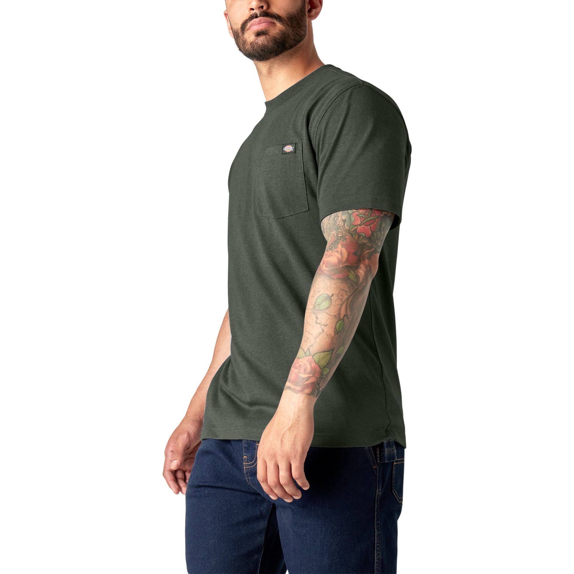 slide 3 of 4, Dickies Men's Gray Short sleeve Solid T-shirt ( 2XL ), 1 ct