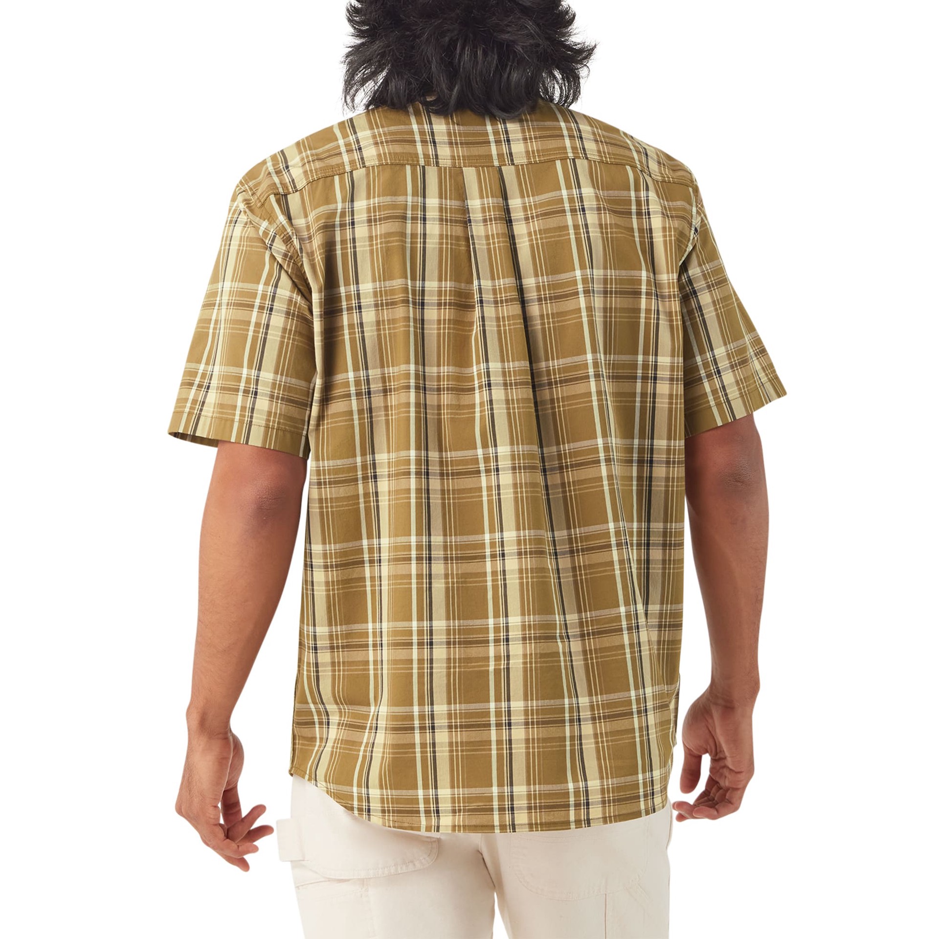 slide 2 of 4, Dickies Men's Green Light weight Short sleeve Solid Button-down shirt ( Large ), 1 ct