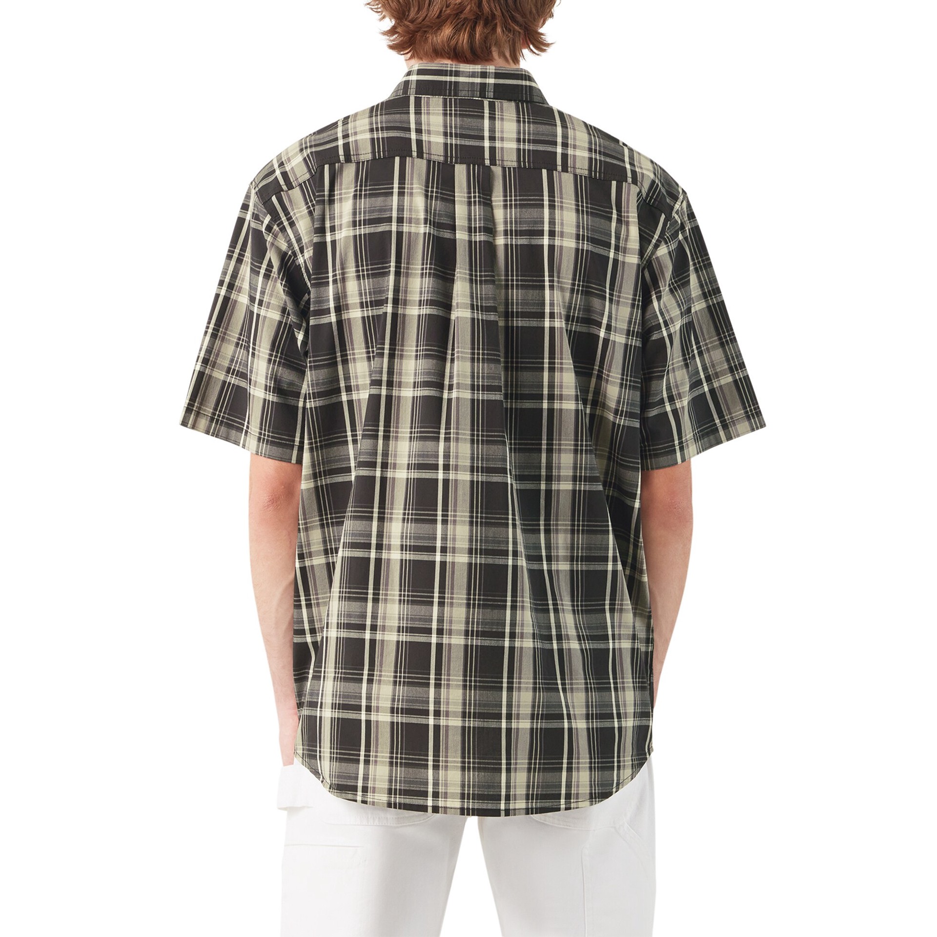 slide 2 of 4, Dickies Men's Black Twill Short sleeve Solid Button-down shirt ( 2XL ), 1 ct