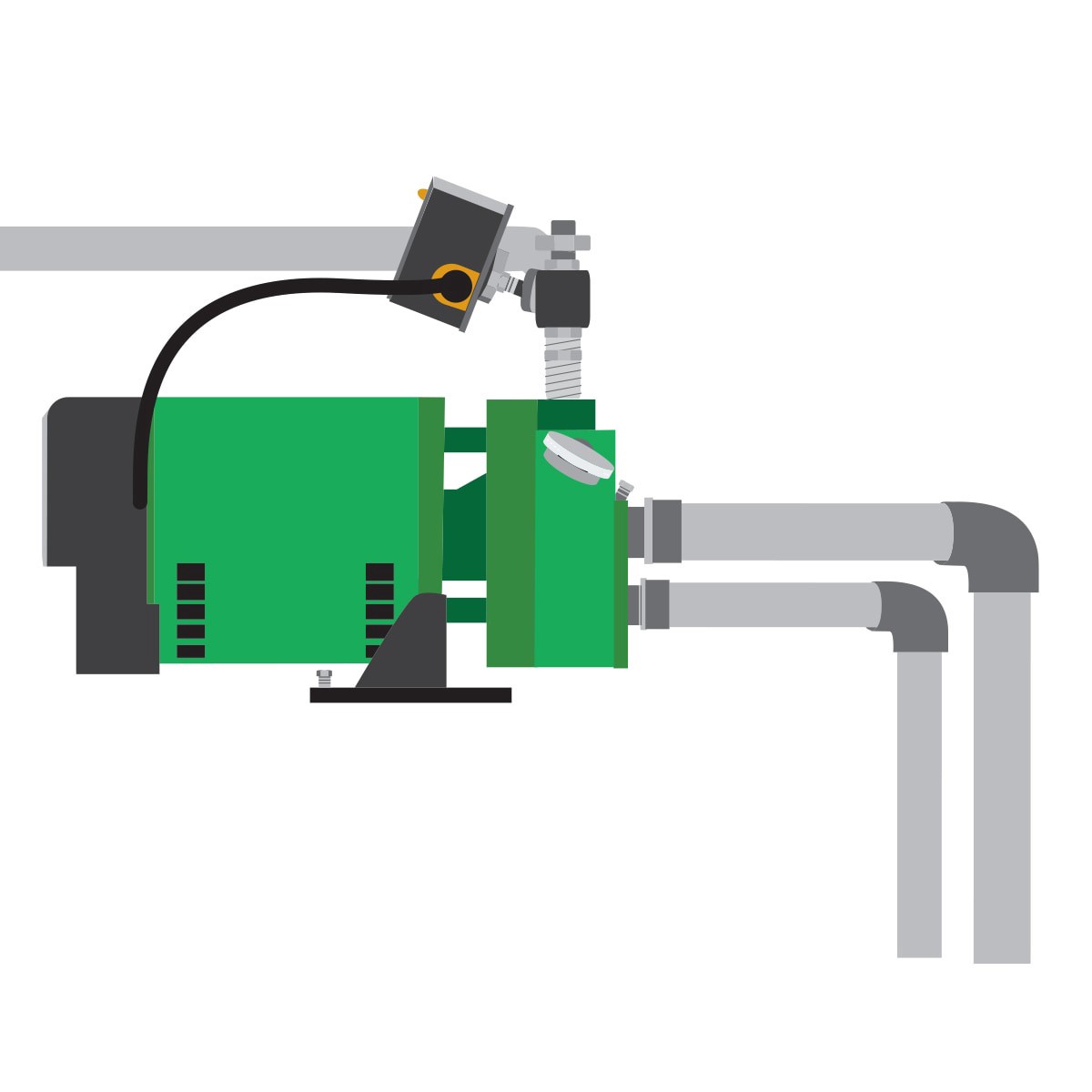 slide 6 of 6, Zoeller 1-HP 115 and 230 -Volt 16-Gallon Cast iron Deep well jet pump, 1 ct