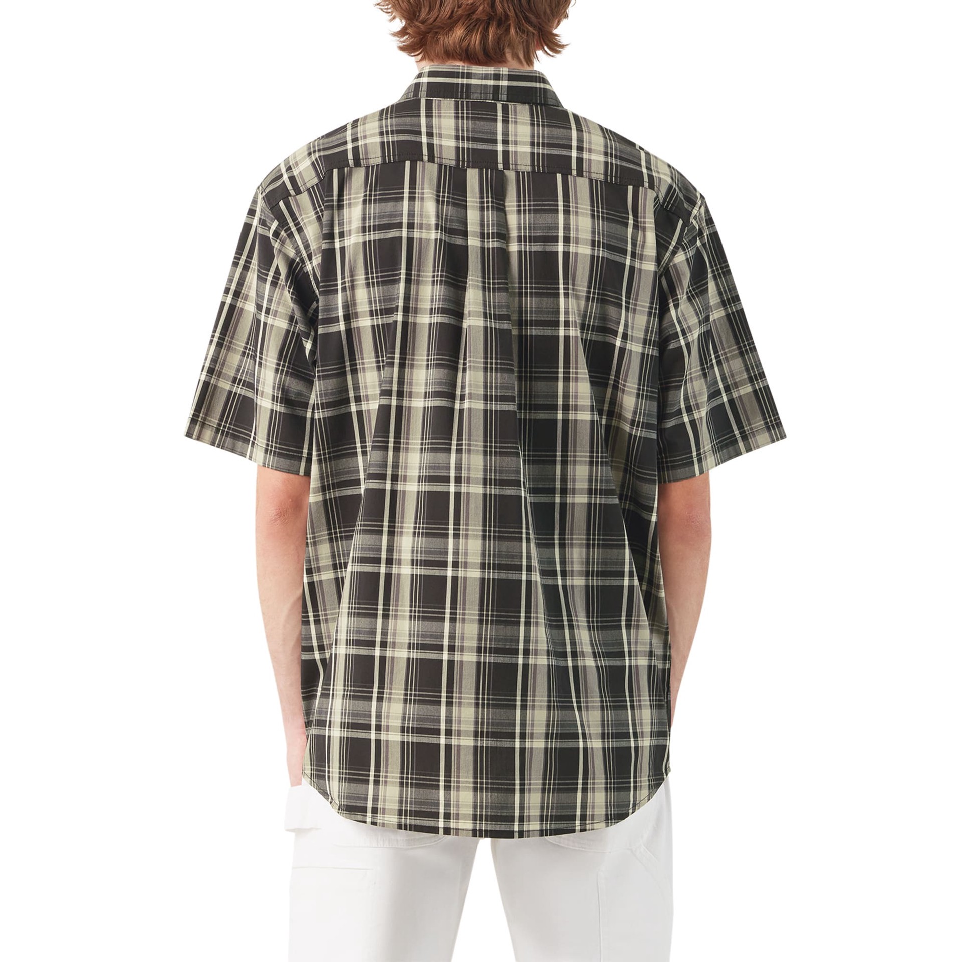 slide 2 of 4, Dickies Men's Black Twill Short sleeve Solid Button-down shirt ( XL ), 1 ct