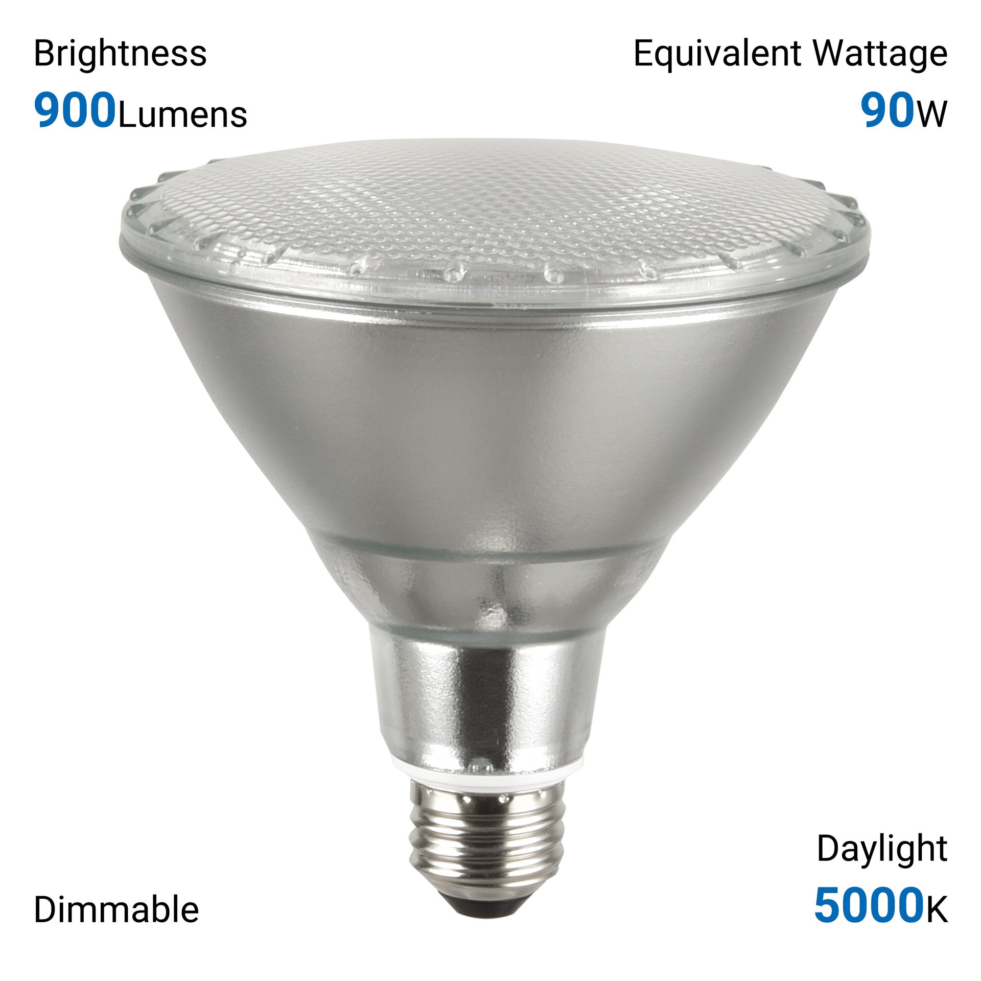 slide 5 of 6, Utilitech Led light bulb 90 -Watt EQ PAR38 Daylight E26 Dimmable LED Spot Flood Light Bulb 2 -Pack, 1 ct