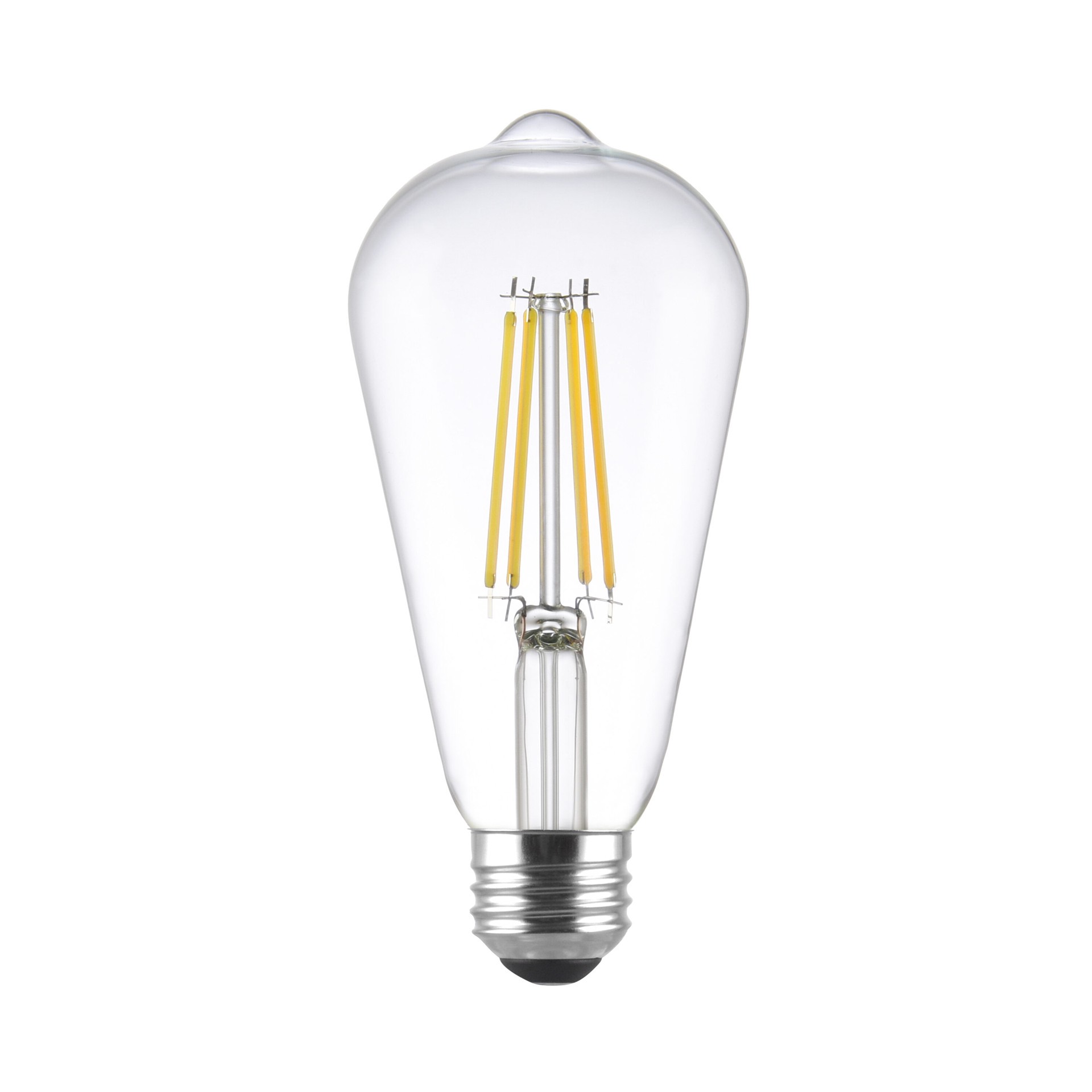slide 4 of 6, Utilitech Led light bulb 60 -Watt EQ ST19 Daylight E26 Dimmable LED Decorative Light Bulb 6 -Pack, 1 ct