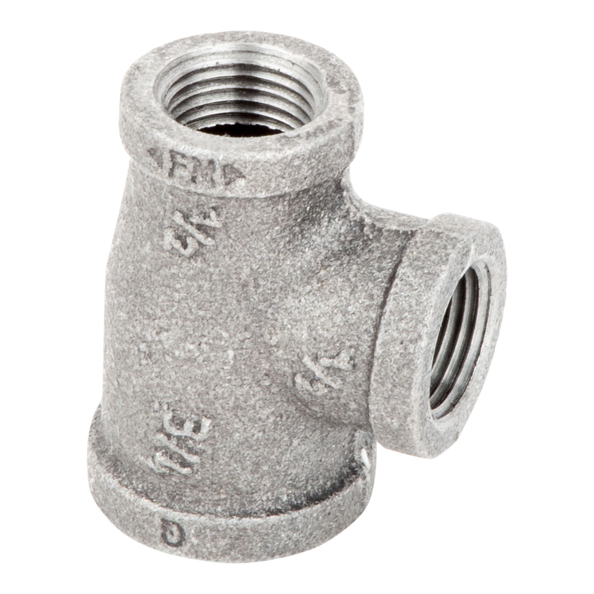 slide 3 of 6, RELIABILT 3/4-in 90-Degree Black Iron Tee, 1 ct