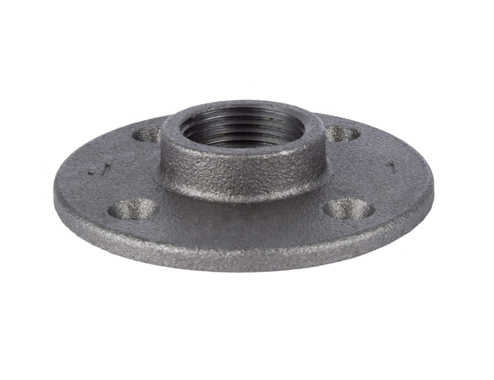 slide 3 of 6, RELIABILT 1-in Black Floor Flange, 1 ct