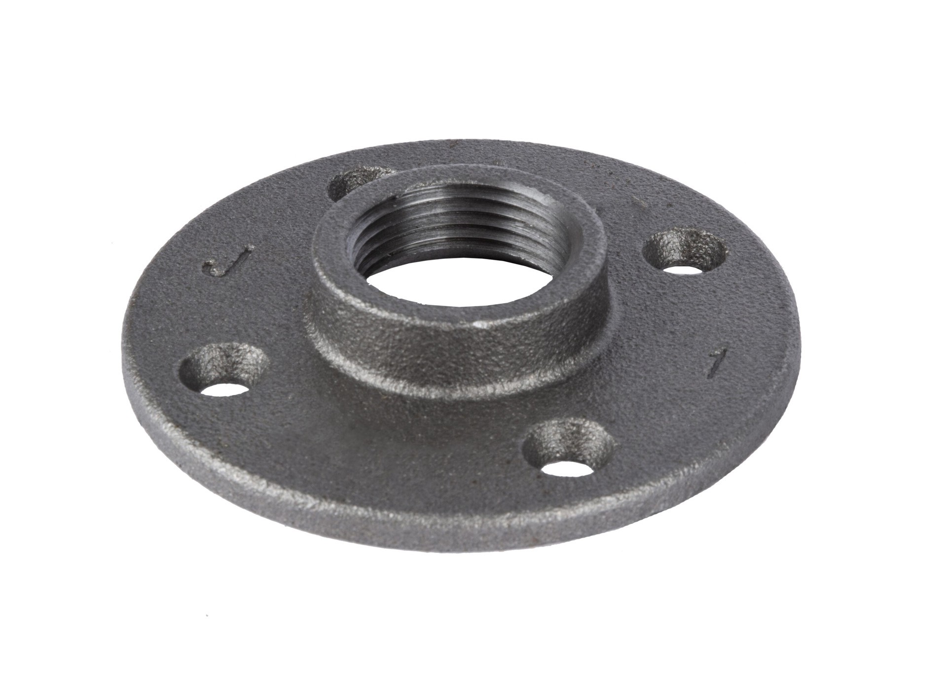 slide 4 of 6, RELIABILT 1-in Black Floor Flange, 1 ct