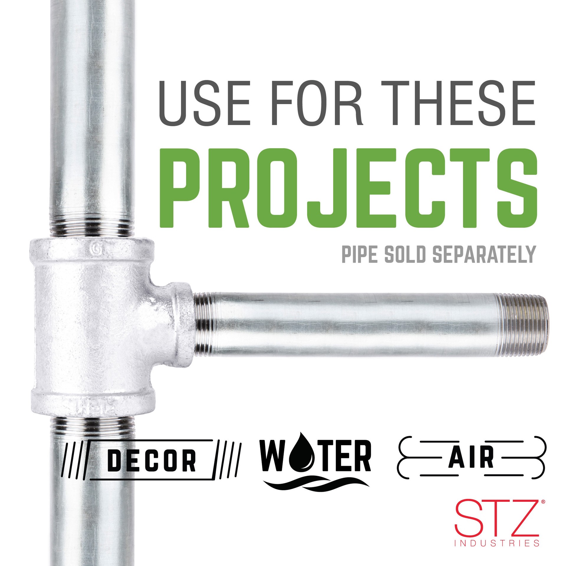 slide 6 of 6, RELIABILT 3/4-in x 1/2-in Galvanized Reducing Tee, 1 ct