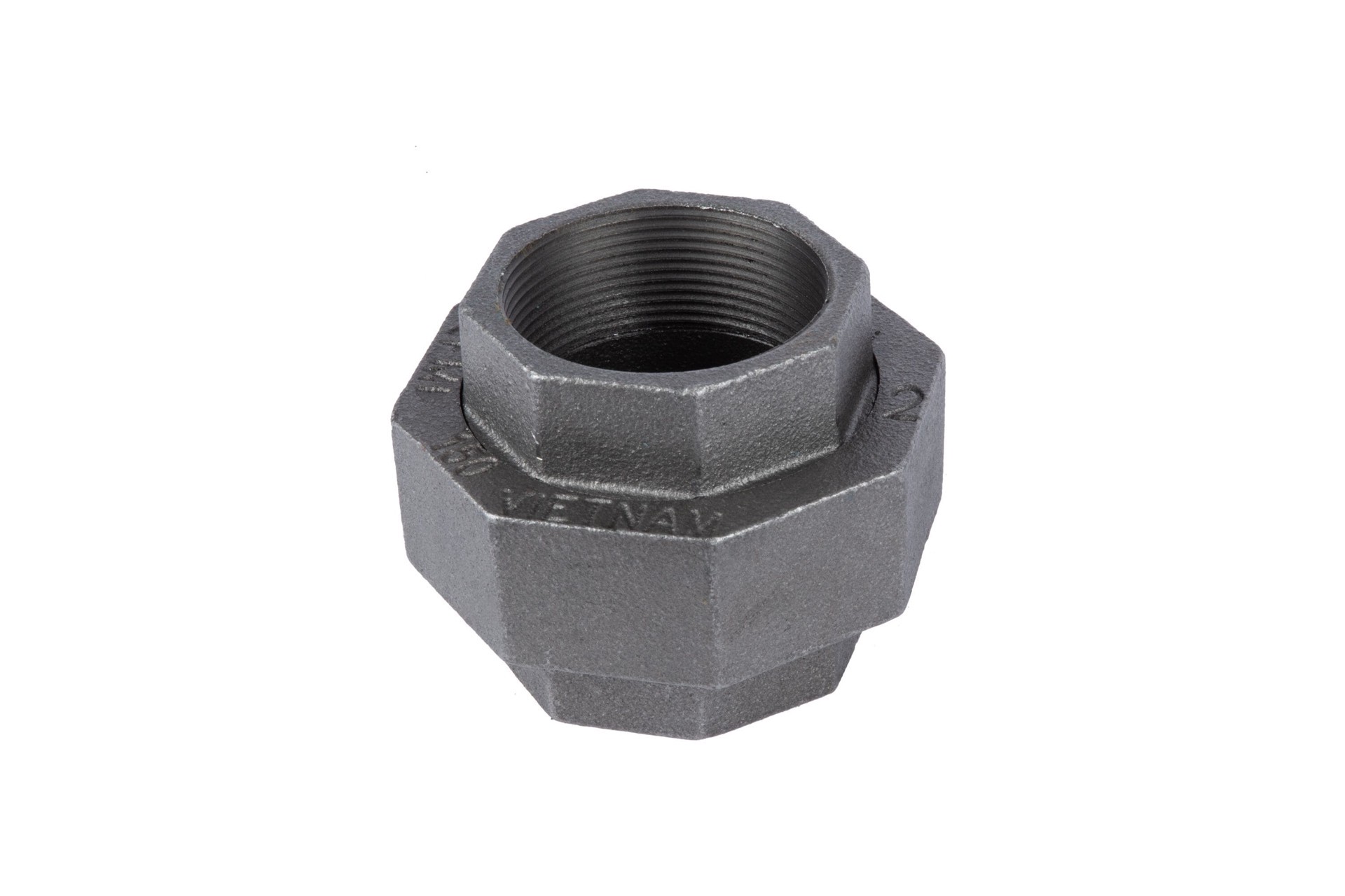 slide 3 of 6, RELIABILT 2-in Black Union, 1 ct