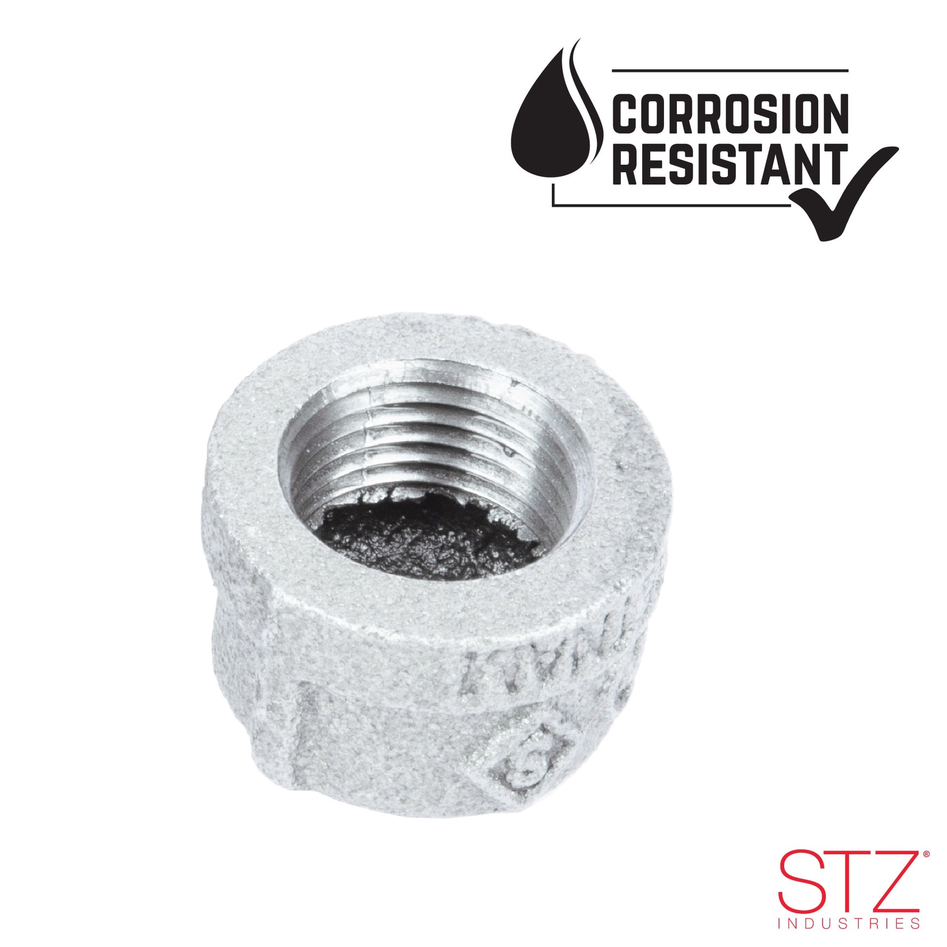 slide 5 of 6, RELIABILT 1/4-in Galvanized Cap, 1 ct