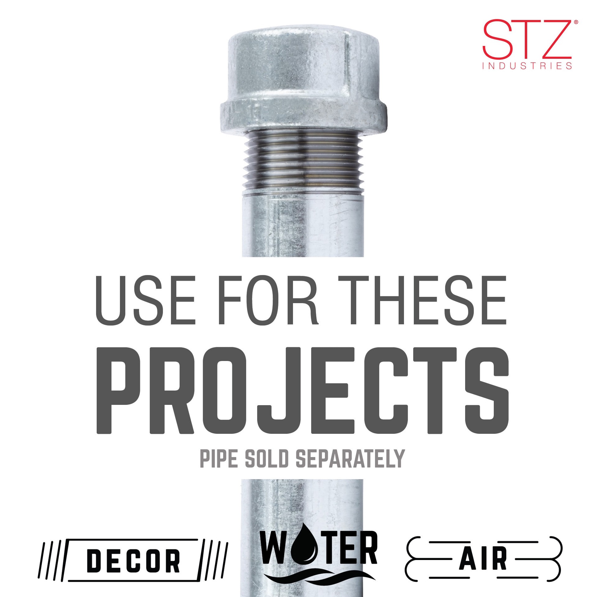 slide 6 of 6, RELIABILT 1/4-in Galvanized Cap, 1 ct