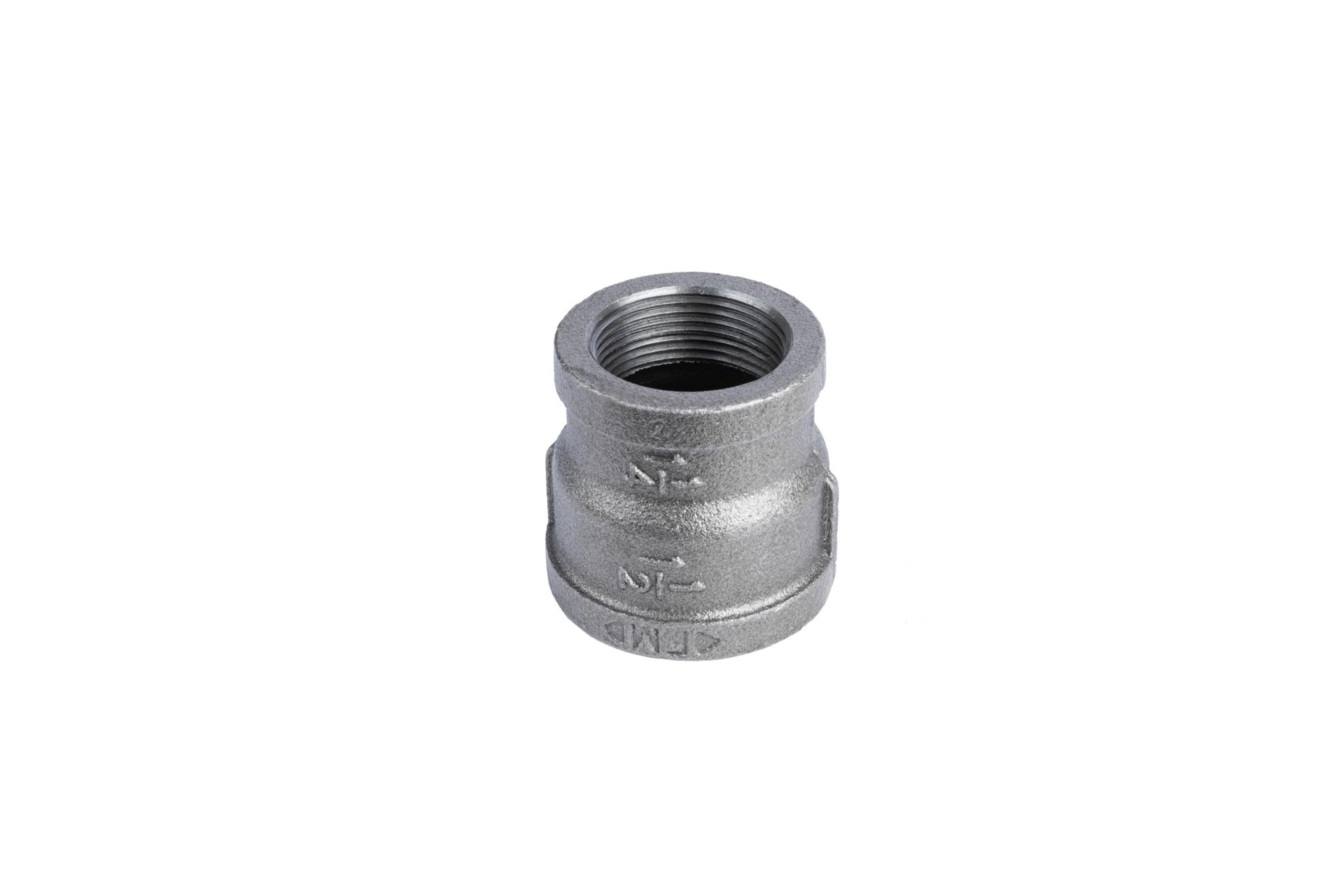 slide 4 of 6, RELIABILT 1-1/2-in x 1-1/4-in Black Reducing Coupling, 1 ct