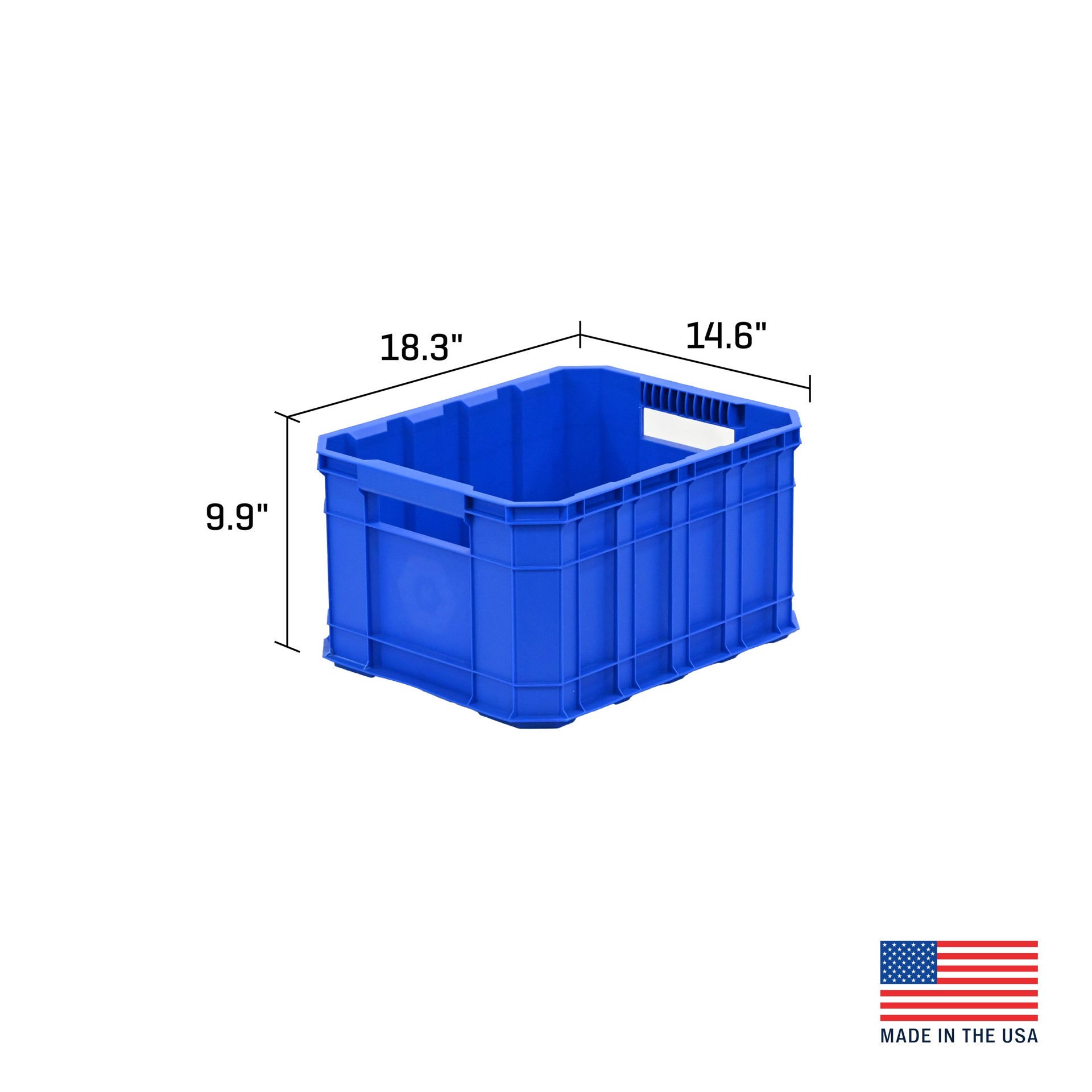 slide 3 of 6, Kobalt Small 8.5 -Gallons ( 34 -Quarts ) Blue Heavy Duty Stackable Tote, 1 ct