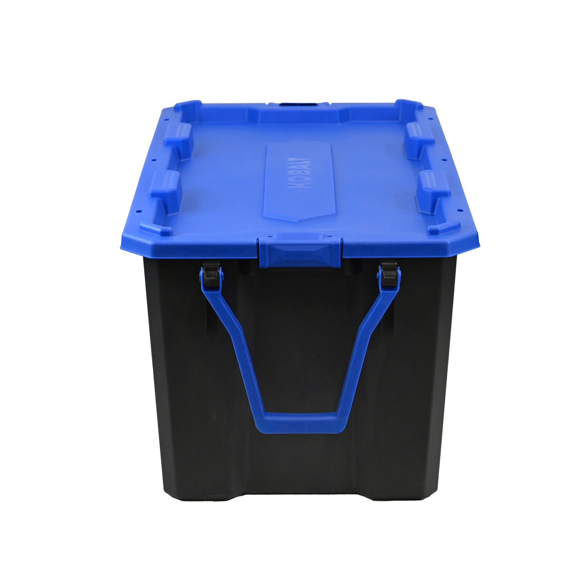 slide 5 of 6, Kobalt X-large 50 -Gallons ( 200 -Quarts ) Black Heavy Duty Rolling Stackable Tote with Latching Lid, 1 ct