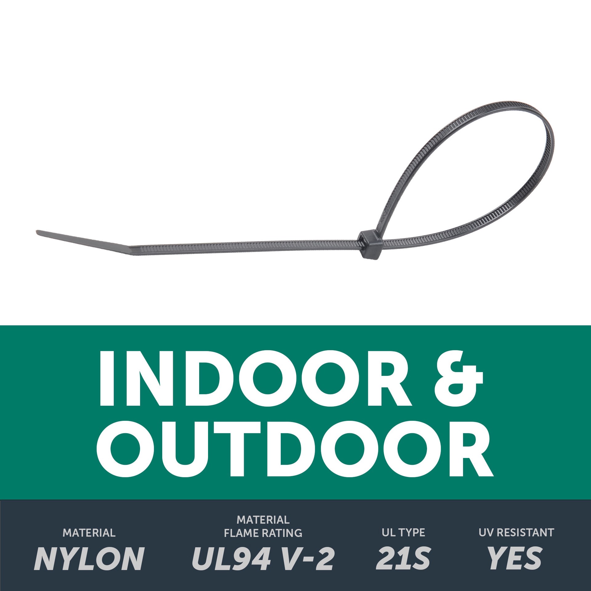 slide 3 of 6, Utilitech 11-in 75.0-lb Tensile Strength Nylon Zip ties Black with UV Protection 110 -Pack, 1 ct