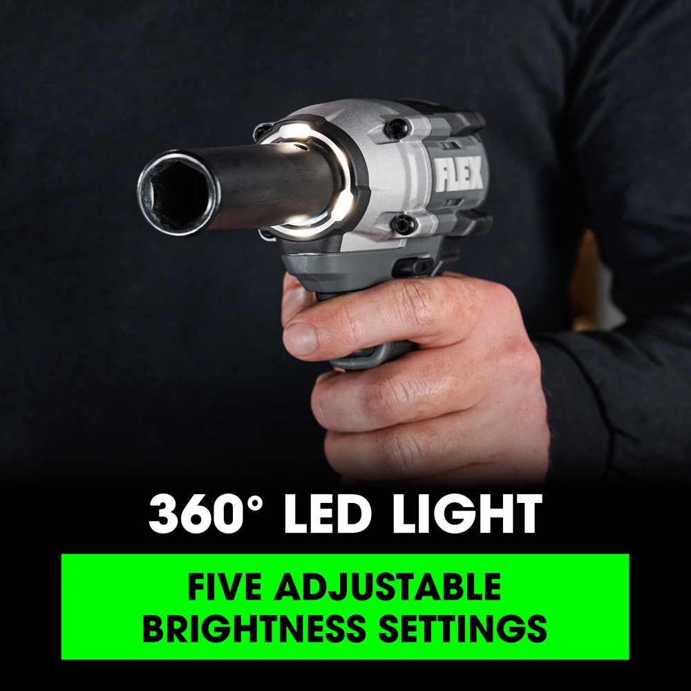 slide 6 of 6, FLEX 24-volt Variable Speed Brushless 1/2-in Drive Cordless Impact Wrench (Battery Not Included and Charger Not Included), 1 ct