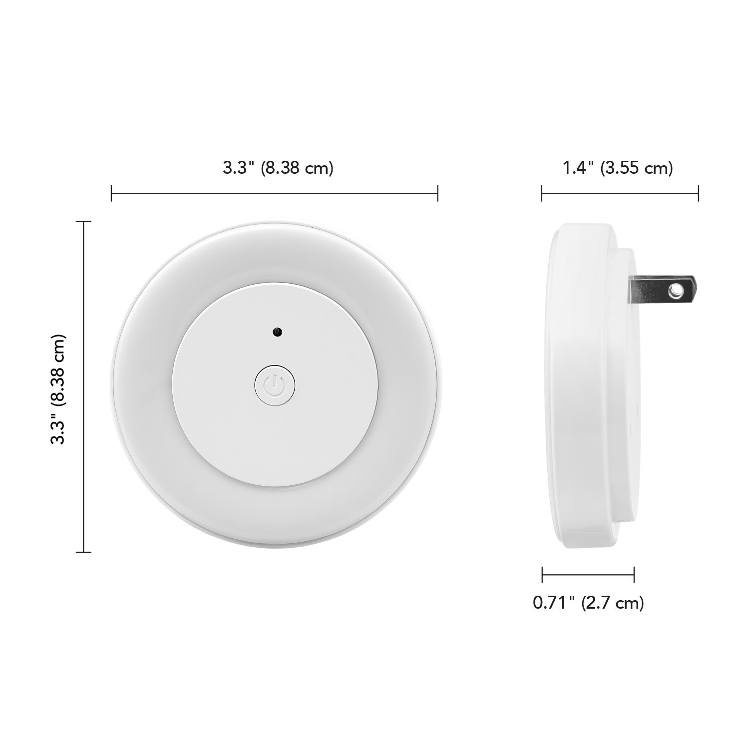 slide 4 of 6, Utilitech White LED Auto On/Off Night Light, 1 ct