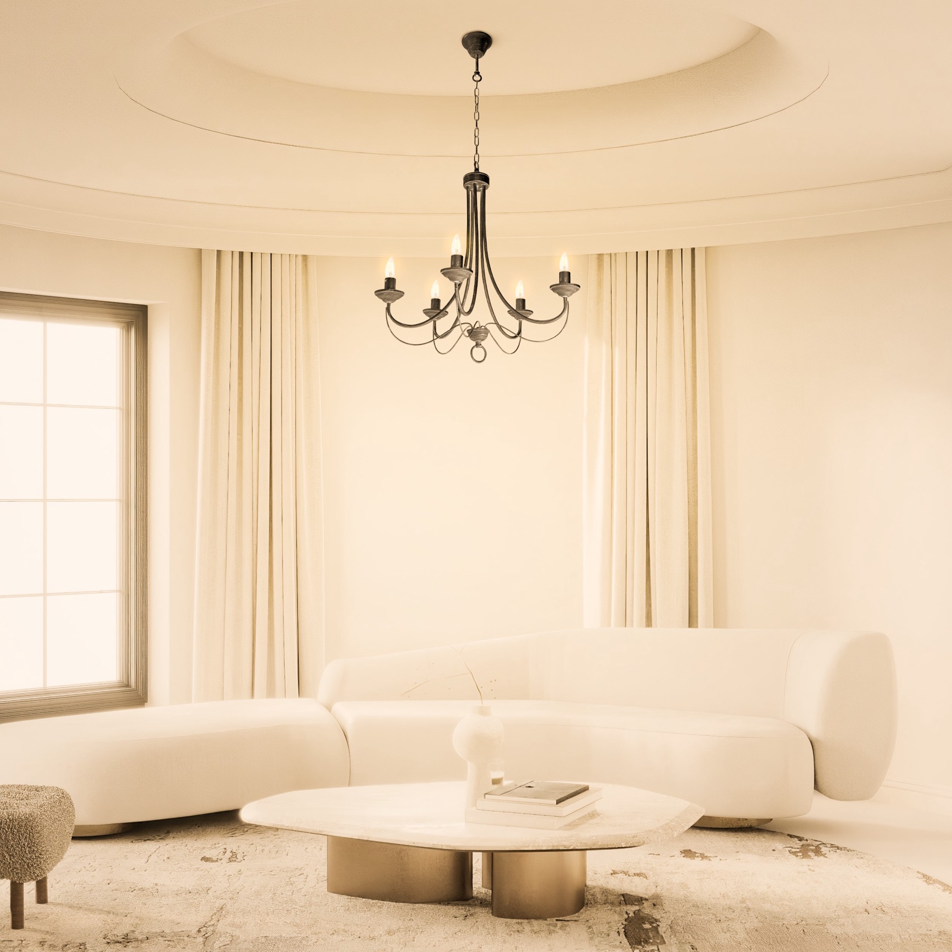 slide 5 of 6, Utilitech 40 -Watt EQ B10 Soft white E26 Dimmable LED Decorative Light Bulb 3 -Pack, 1 ct